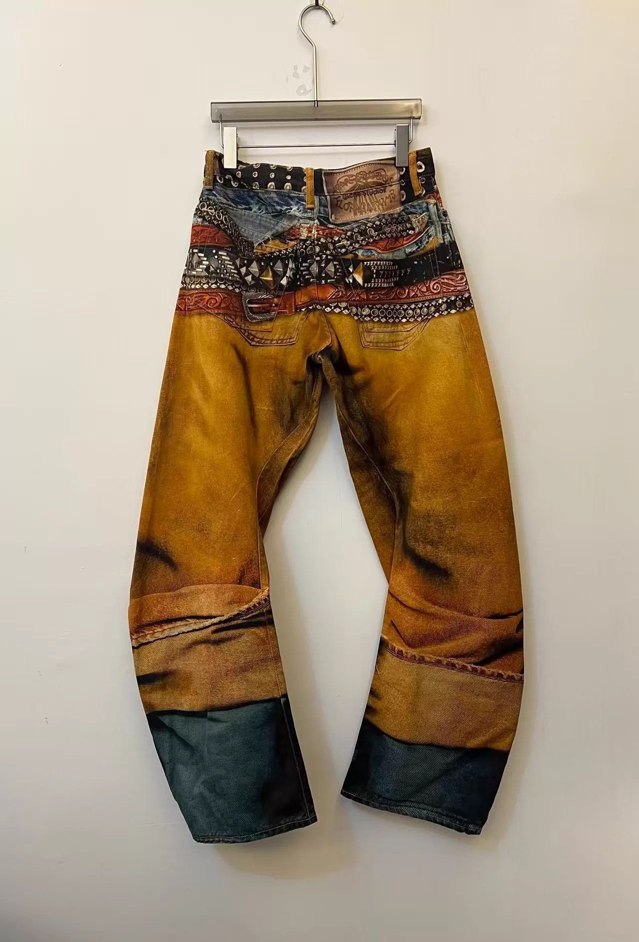 Acne Studios Acne SS25 2006M 3D curved men's orange embroidered jeans 44 Size US 28 / EU 44 - 2 Thumbnail