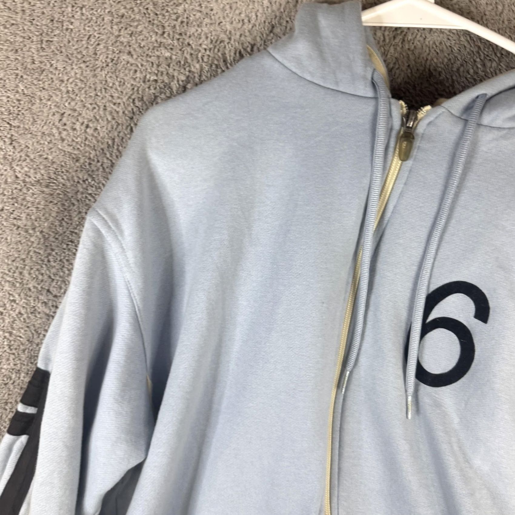 Puma Puma Hoodie Mens L Blue Full Zip Fleece Sweatshirt Graphic Logo Number 6 Size US L / EU 52-54 / 3 - 5 Thumbnail