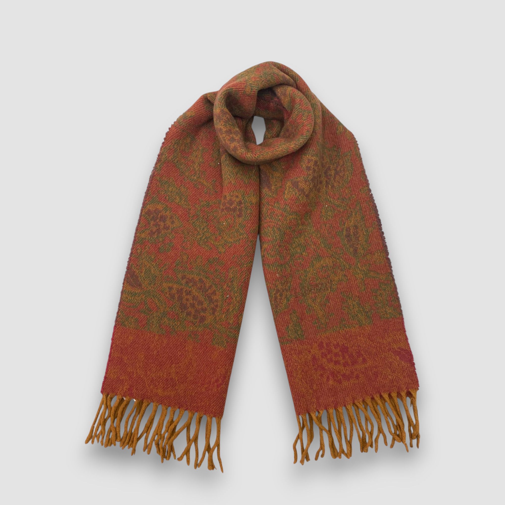 Liberty London Vintage Liberty London Scarf Muffler Wool Cashmere Scarves Size ONE SIZE - 1 Thumbnail