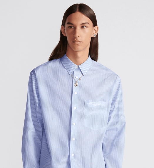 Dior o1w1db10525 413C51 Shirt in Blue Size US M / EU 48-50 / 2 - 6 Thumbnail