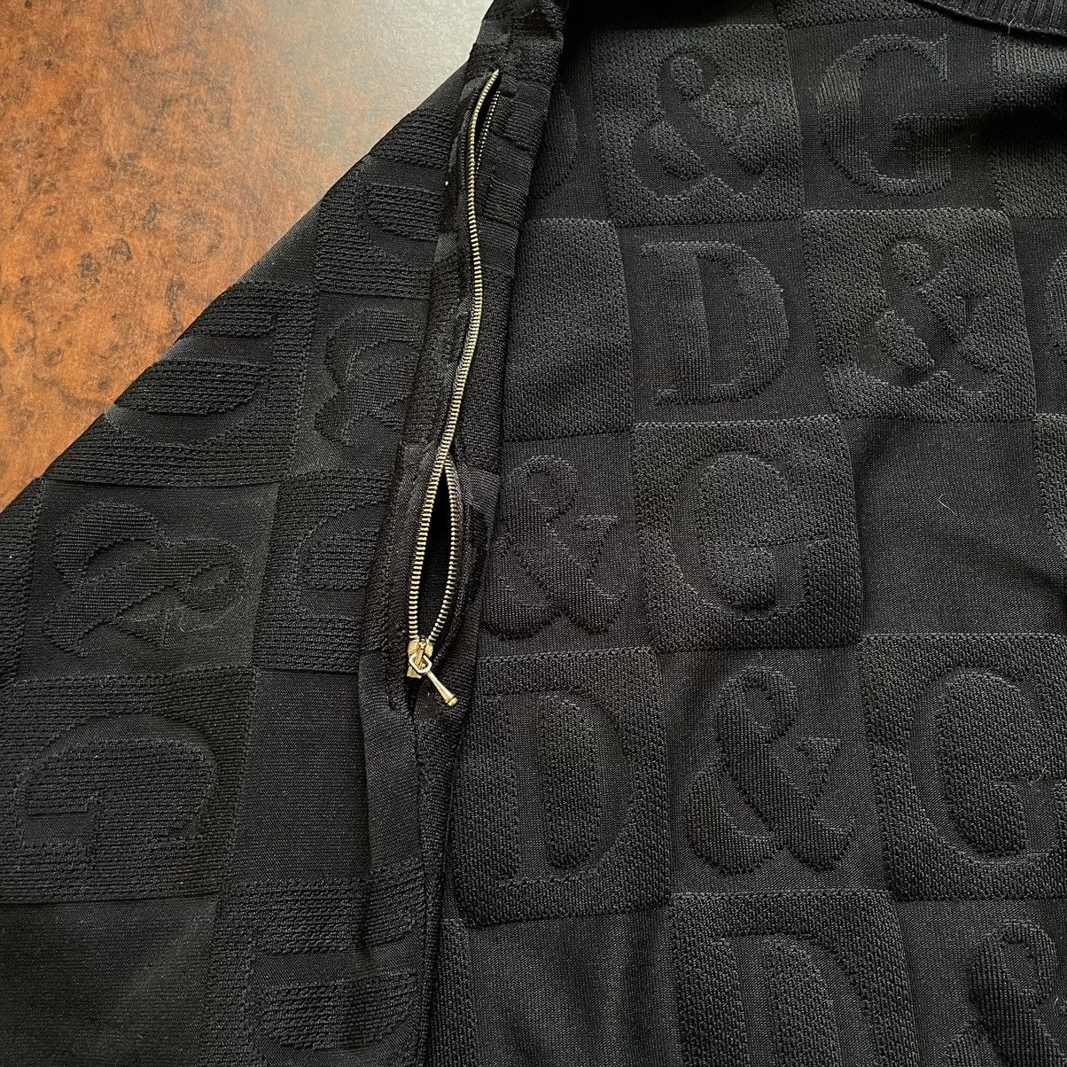 If Six Was Nine × Vintage Retro 90s dolce Gabbana Monogramm sweater cardigan old money Size M / US 6-8 / IT 42-44 - 2 Thumbnail