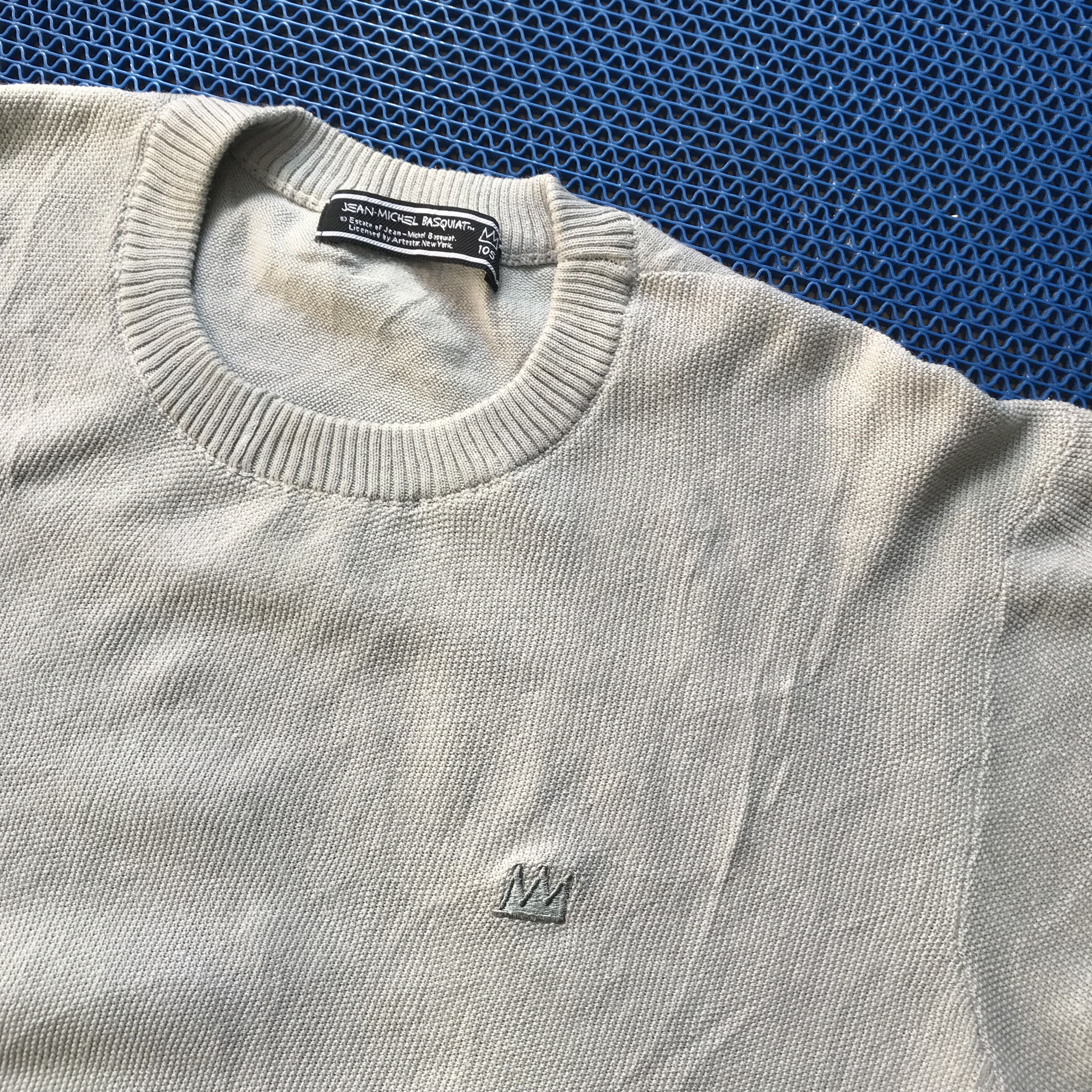 Jean-Michel Basquiat Vintage Jean michel basquiat JMB grey knitwear round colar Size US L / EU 52-54 / 3 - 3 Thumbnail