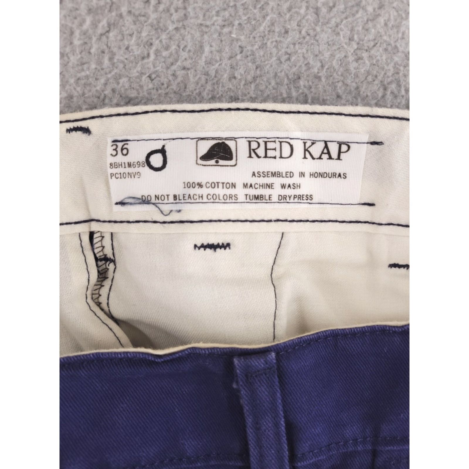 Red Kap VINTAGE Red Kap Pants Mens 35x28 Blue Chino Workwear MADE IN USA Size US 35 - 3 Thumbnail