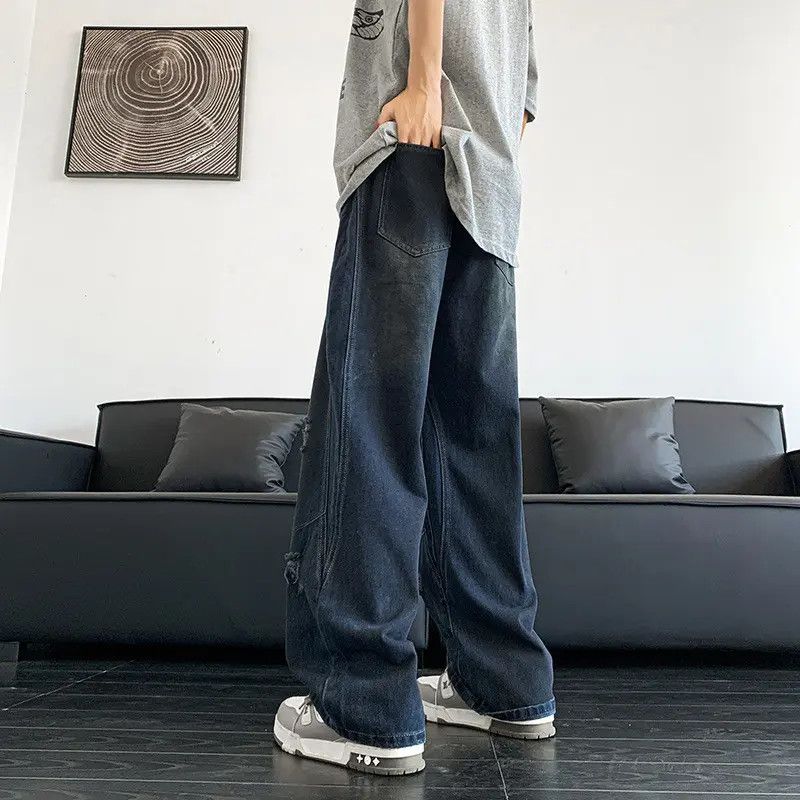 Japanese Brand × Jean Retro loose wide leg high street jeans Size US 30 / EU 46 - 3 Thumbnail