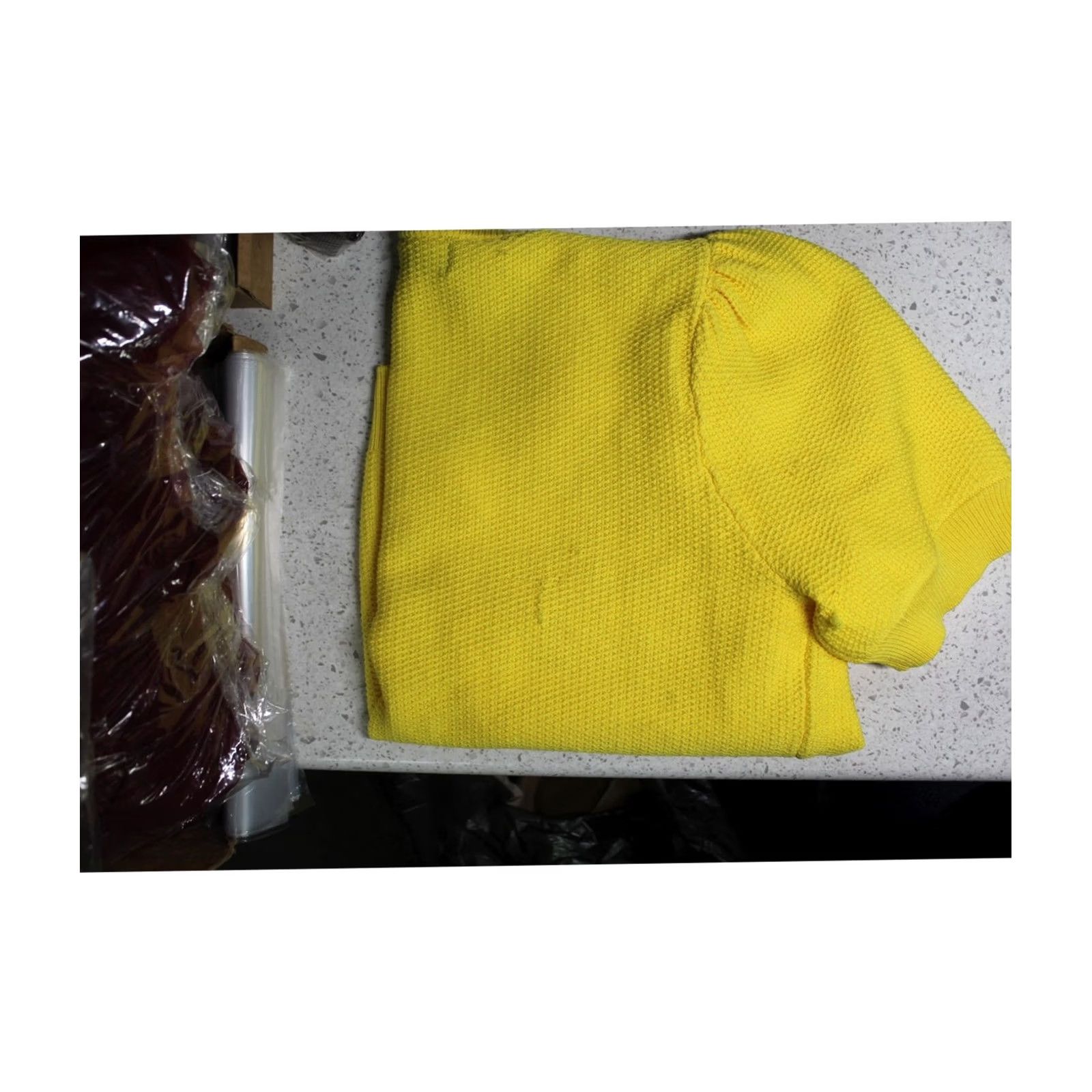 Karl Lagerfeld Karl Lagerfeld Womens Honeycomb Pullover Sweater L yellow Size L / US 10 / IT 46 - 5 Thumbnail