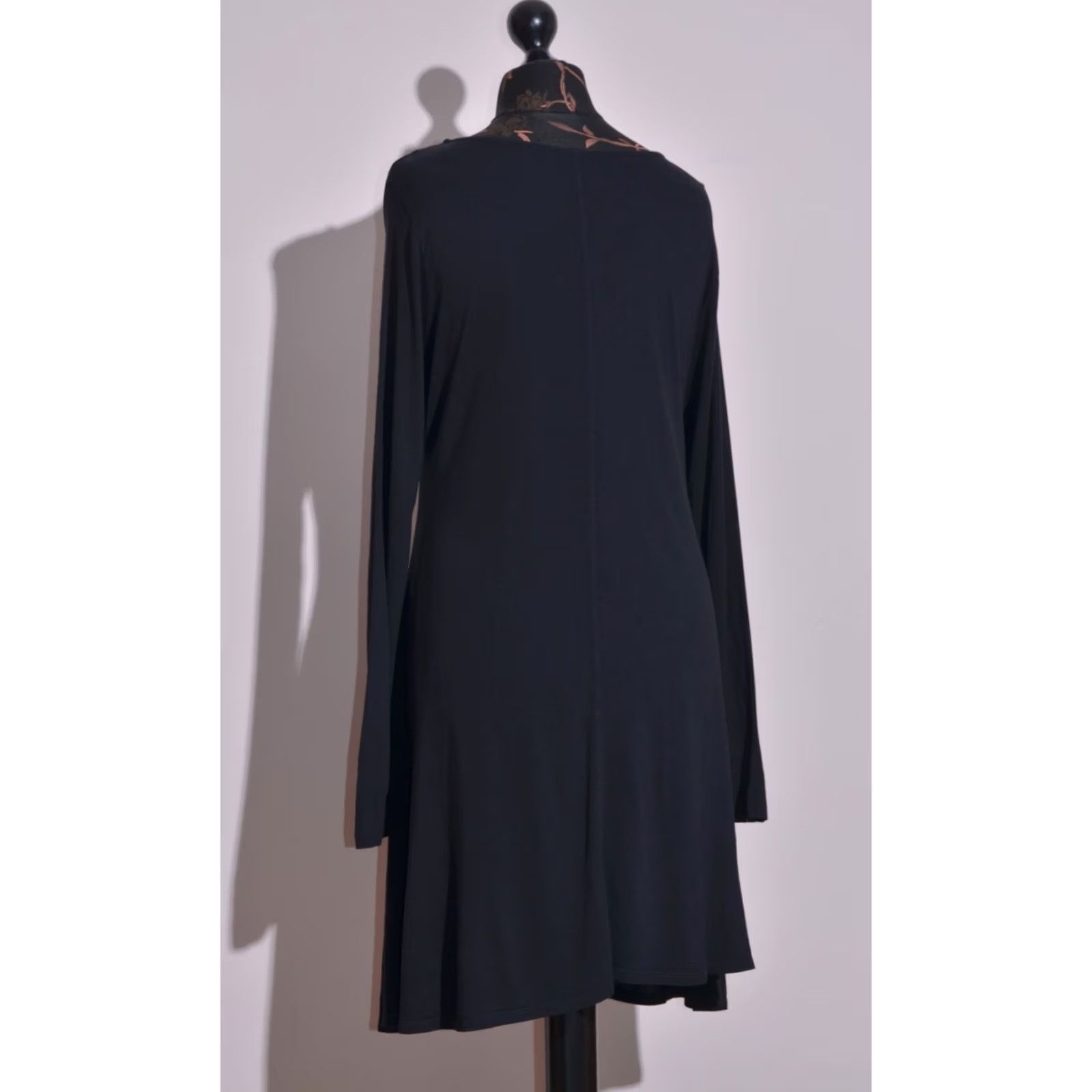 Vintage TOAST Black Asymmetric Tunic Dress Long Sleeve Flowy Minimalist Women UK14 Dress Mens? Size XL / US 12-14 / IT 48-50 - 4 Thumbnail