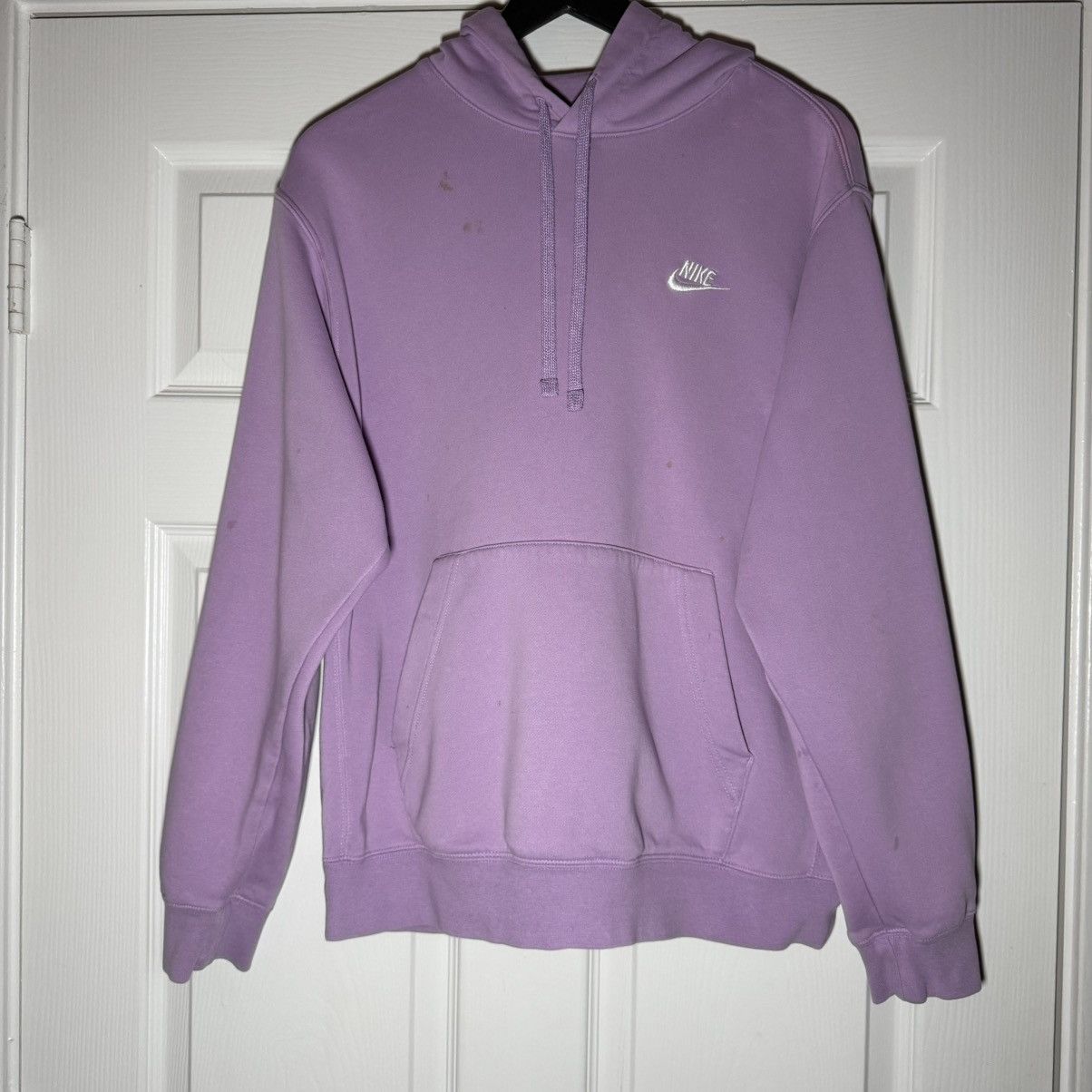 Vintage Vintage Y2K Nike Lavender Purple Hoodie Sz M Size US M / EU 48-50 / 2 - 1 Thumbnail