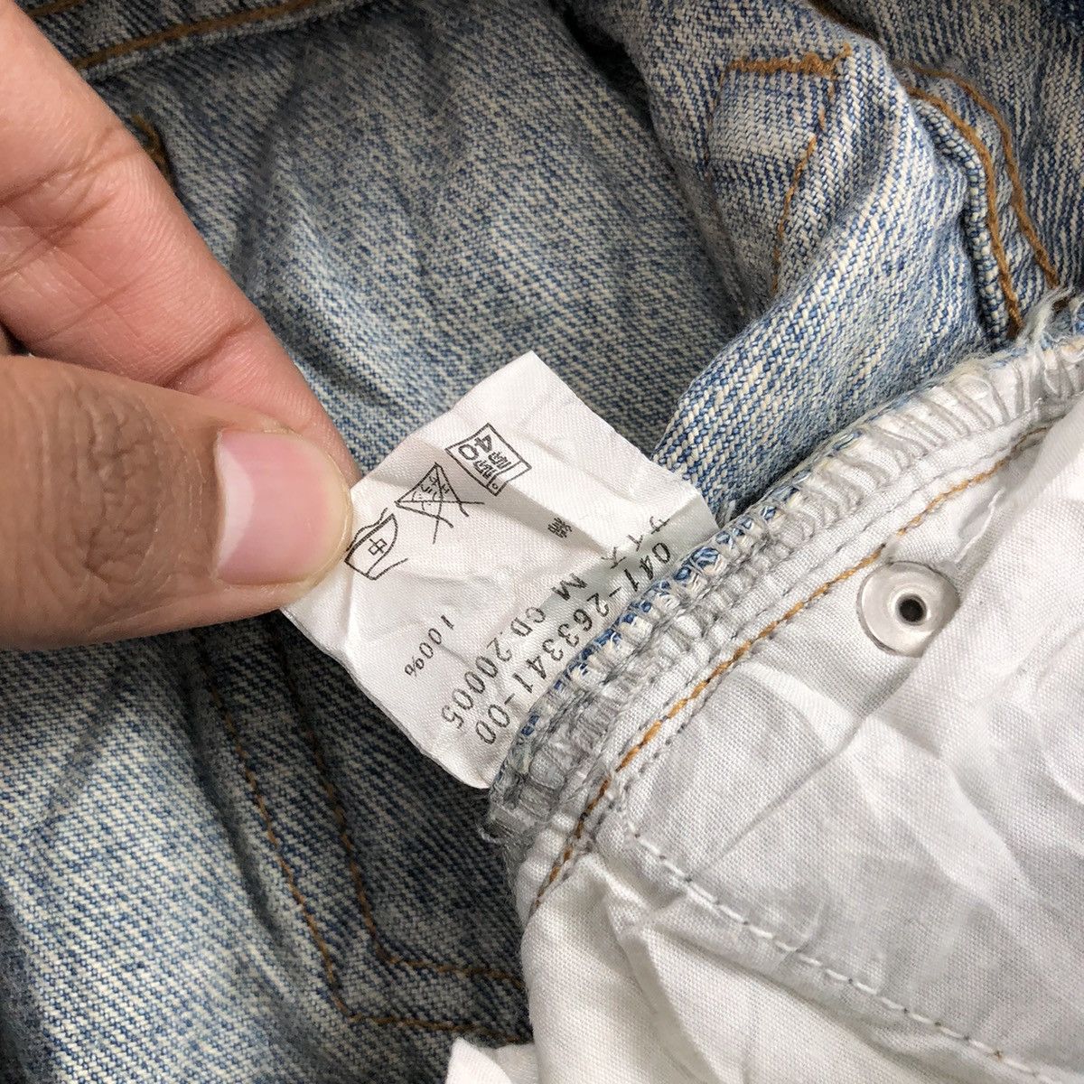 If Six Was Nine 2000s Ingni Distressed Studded Lgb Bootcut Flared Jeans Y2K Size US 28 / EU 44 - 9 Thumbnail