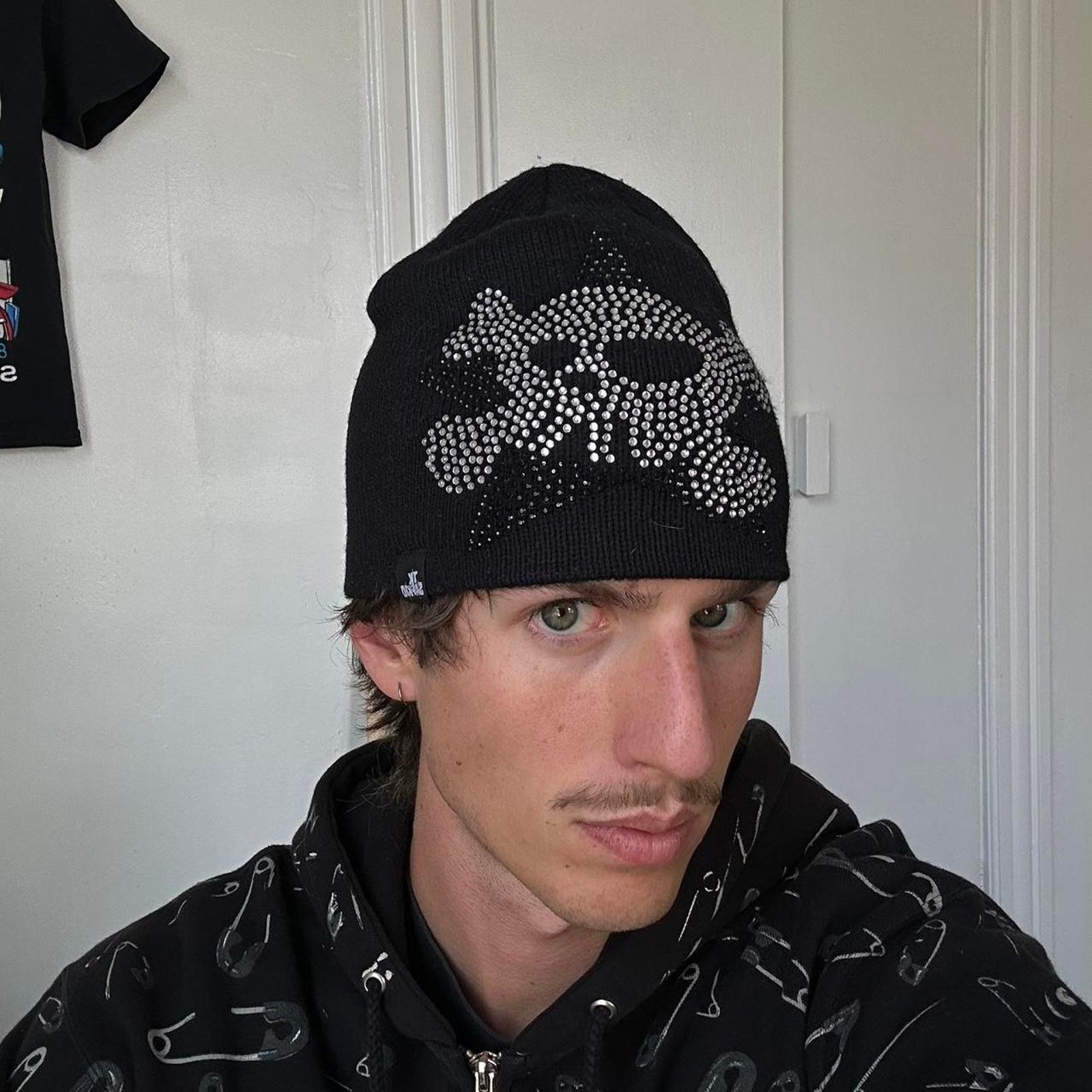 Japanese Brand Vintage Y2K Archive Japanese Skull Star Skullcap Beanie Hat Size ONE SIZE - 2 Thumbnail