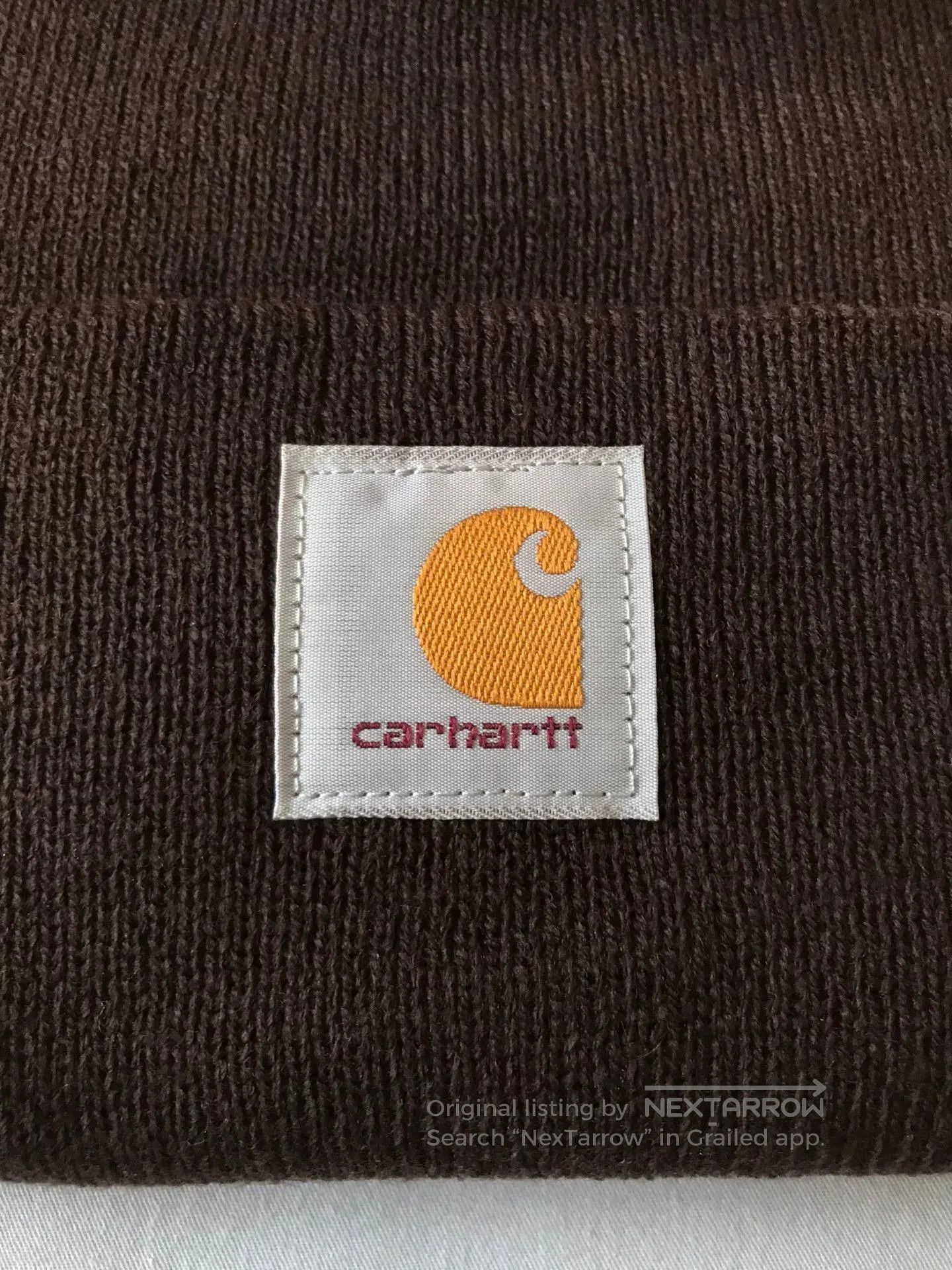 Carhartt Carhartt A18 DKB Brown Knit Beanie. Size ONE SIZE - 5 Thumbnail