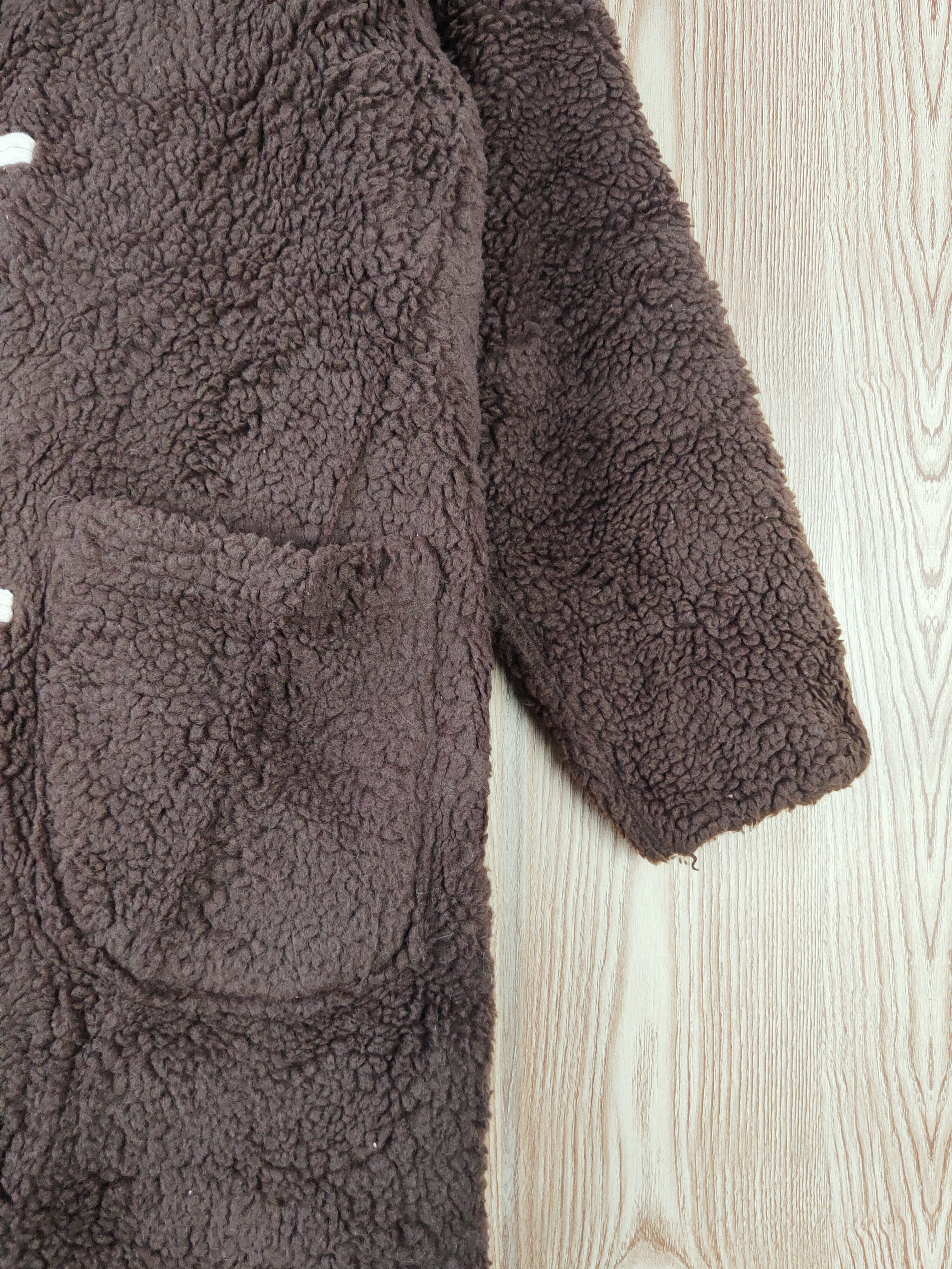 Japanese Brand × Vintage Winter Vintage Have Dark Brown Fur Mohair Duffle Coats Size US L / EU 52-54 / 3 - 6 Thumbnail