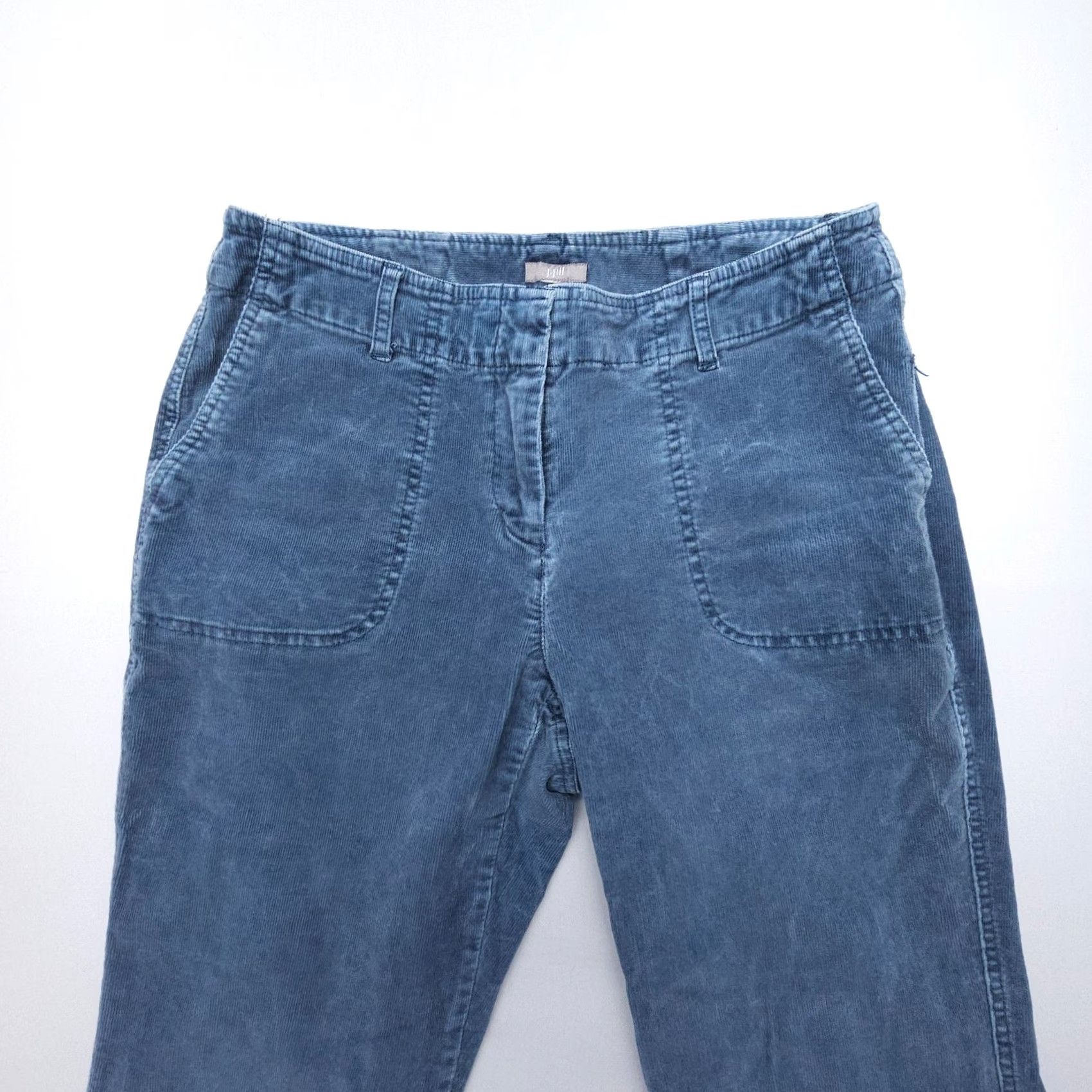 J. Jill J. Jill Chino Pants Womens 30 x 30 Blue Mid Rise Stretch Casual Regular Cotton Blend Straight Front Size 30" / US 8 / IT 44 - 4 Thumbnail