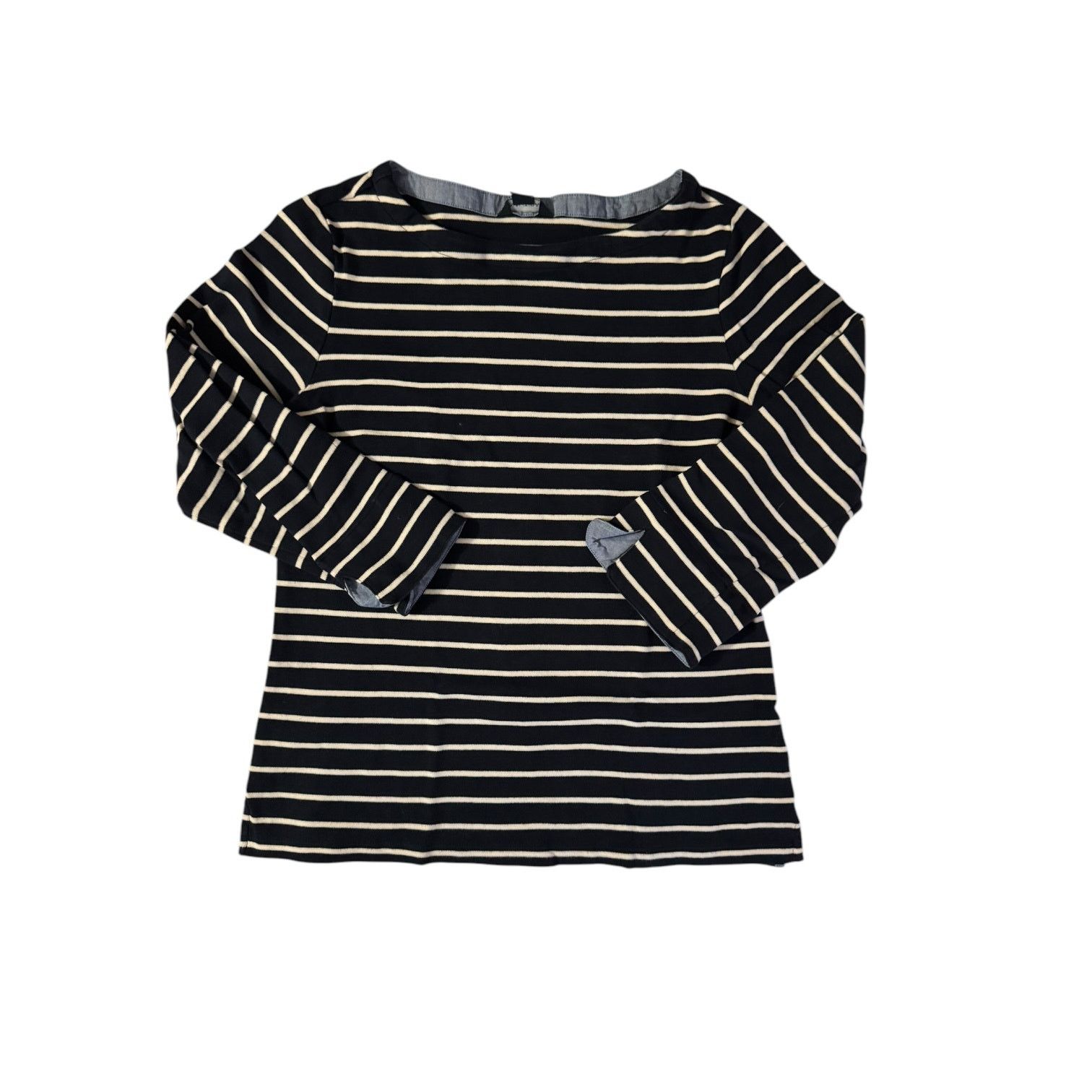 Nautica Nautica Blue & White Striped Pullover Nautical Top Medium Size M / US 6-8 / IT 42-44 - 1 Thumbnail