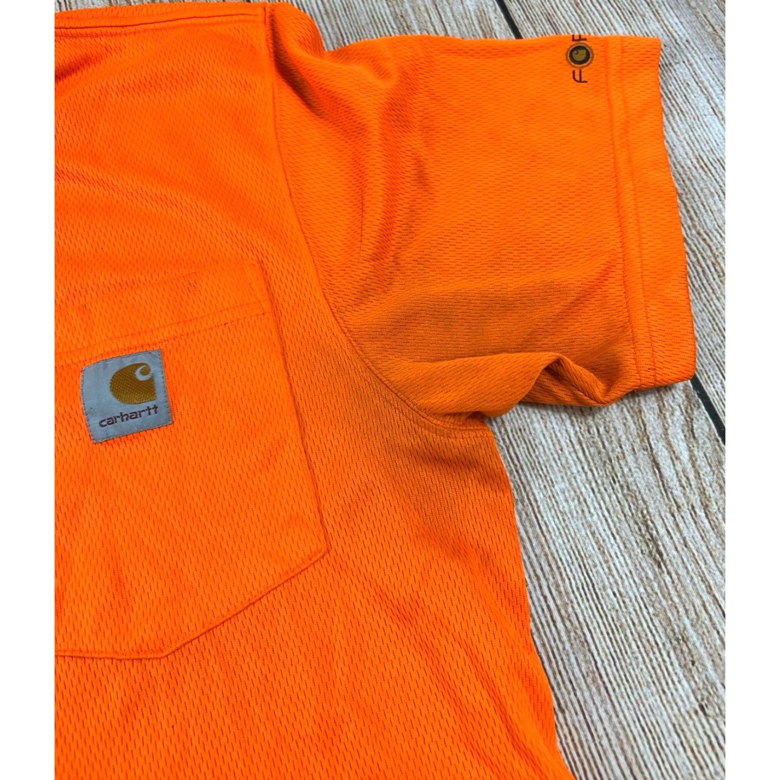 Carhartt Carhartt Shirt Men Orange Small Lot Of 2 High Visibility Relaxed Fit Force Work Shirts S Size US S / EU 44-46 / 1 - 4 Thumbnail