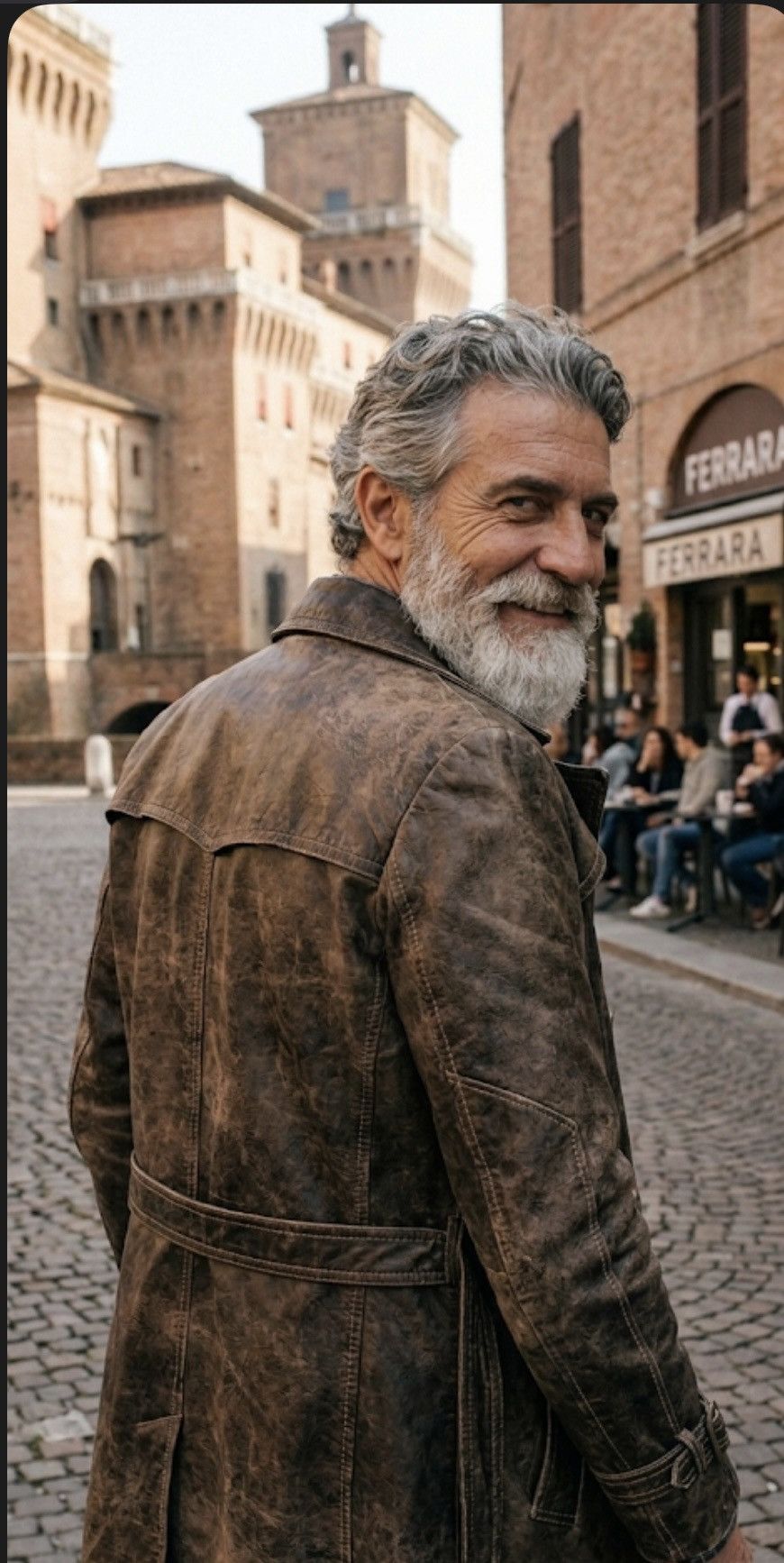 Other Leather Jacket Italian style Felleri Size US L / EU 52-54 / 3 - 3 Thumbnail