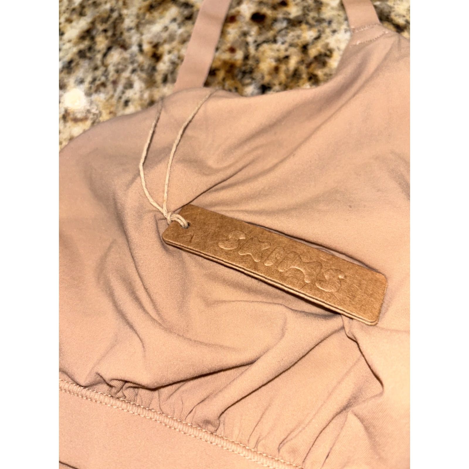 SKIMS SKIMS Fits Everybody Crossover Bralette 4XL Clay Wireless Fitted Bra Womens Size ONE SIZE - 6 Thumbnail