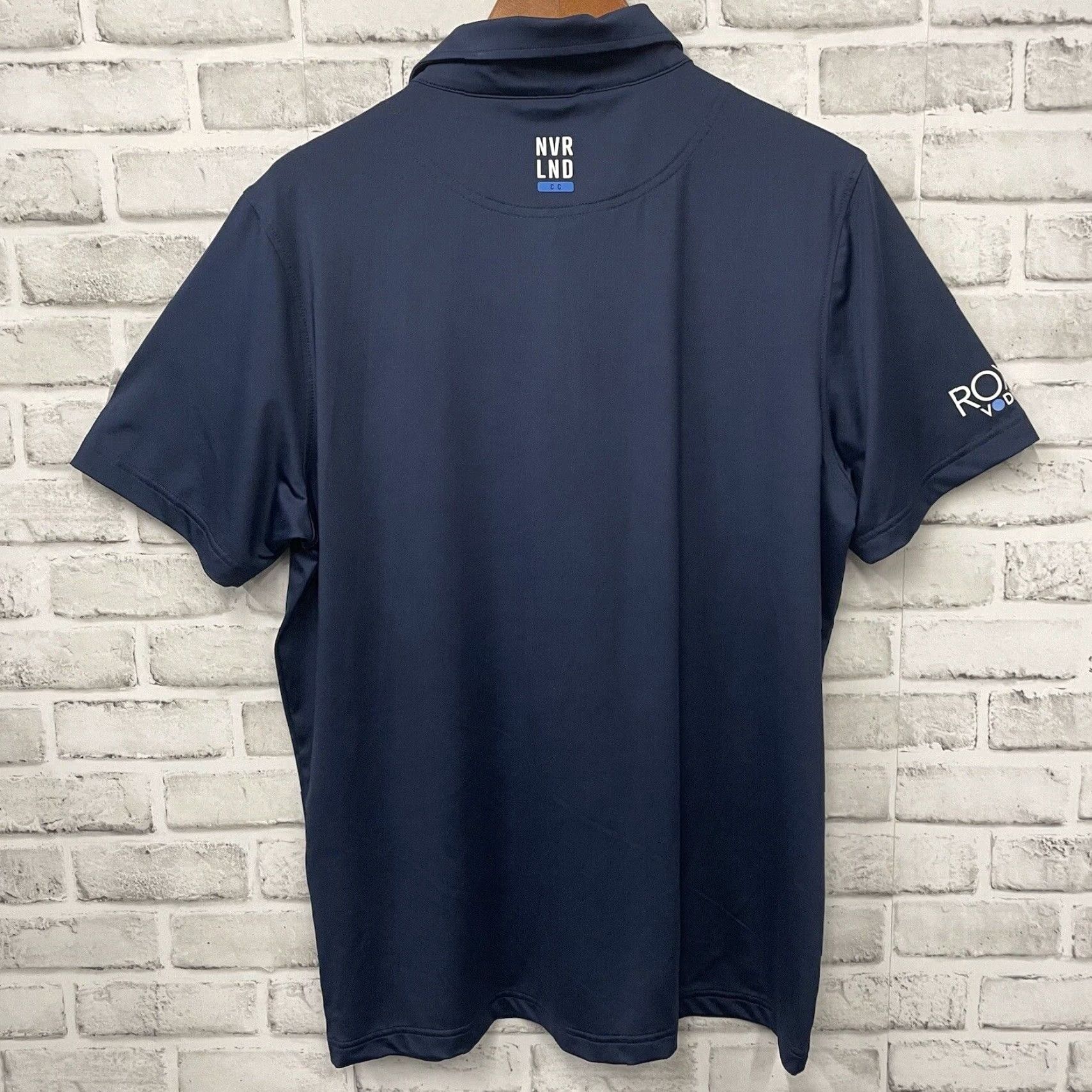Vintage NVRLND Roxx Vodk Polo Shirt Dark Blue Athletic M Mens Size M Polo Shirt Size US M / EU 48-50 / 2 - 5 Thumbnail