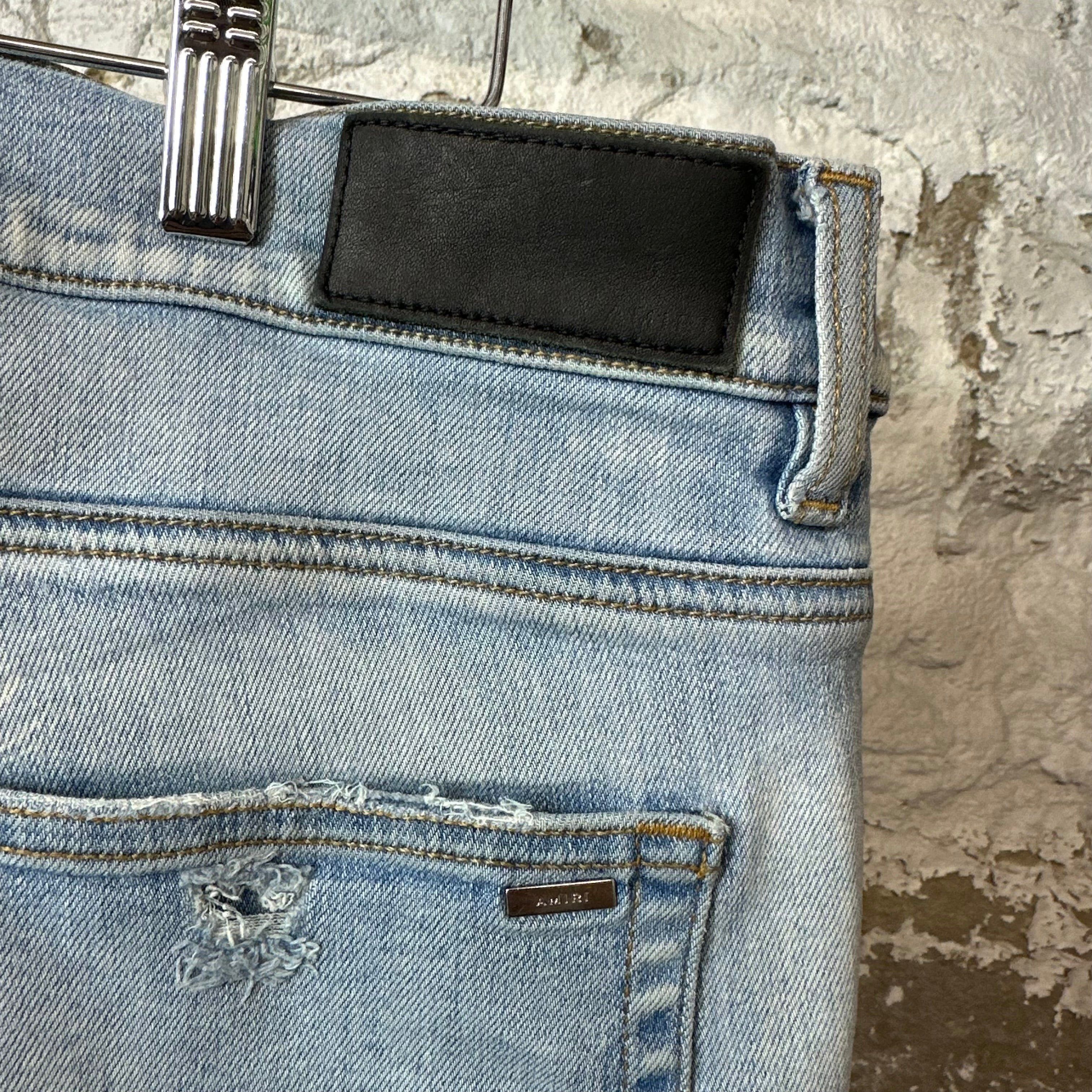 Amiri Amiri Zig Zag Logos Blue Denim Jeans Sz 36 Size US 36 / EU 52 - 4 Thumbnail