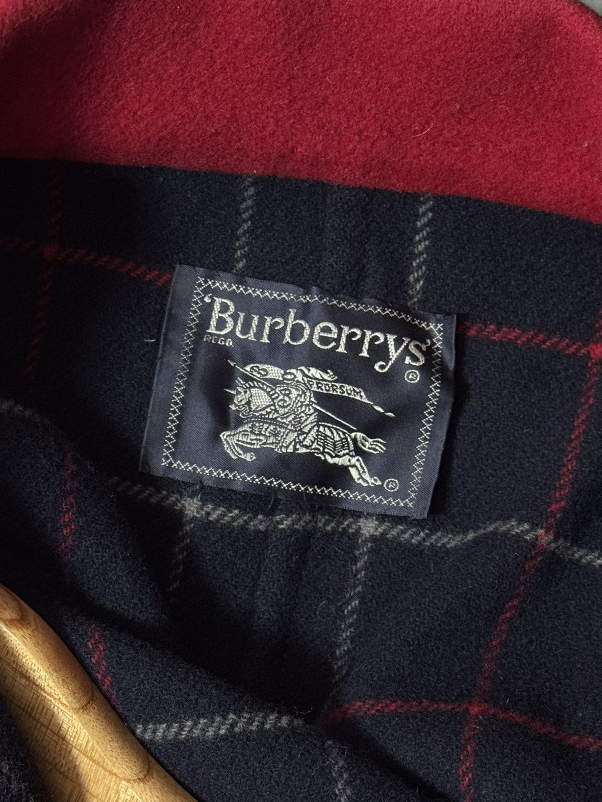Burberry Burberrys Nova Check Wool Double Breasted Pea Coat Jacket Size M / US 6-8 / IT 42-44 - 6 Thumbnail