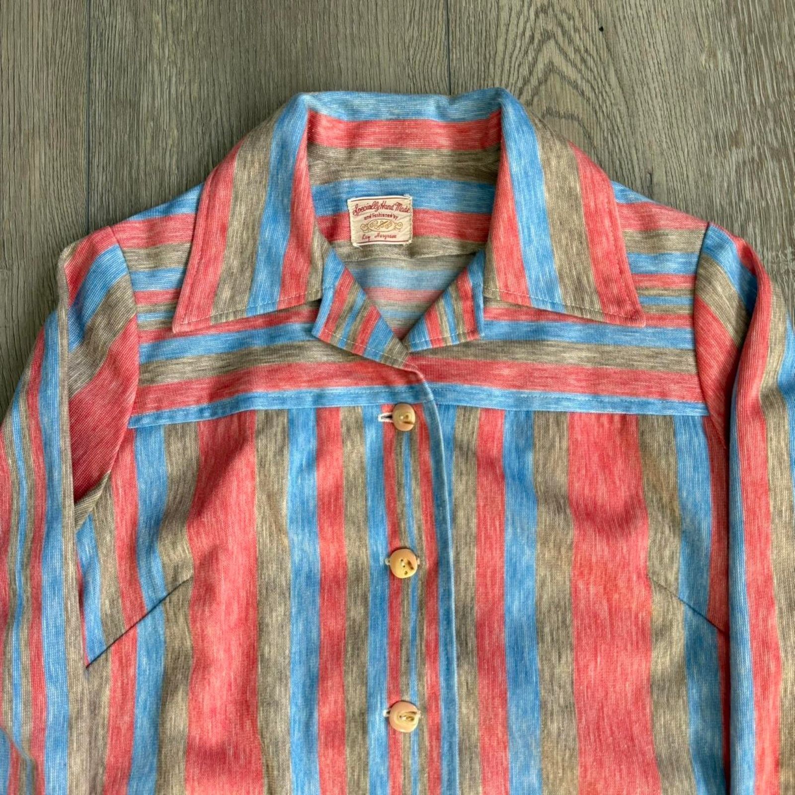 Other Vintage 50s 60s hand made women's button up Size M / US 6-8 / IT 42-44 - 3 Thumbnail