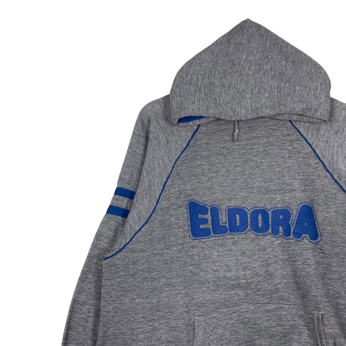 Japanese Brand 80’s ELDORA Big Logo Pullover Hoodies Sweatshirt #1243-C56 Size US L / EU 52-54 / 3 - 6 Thumbnail