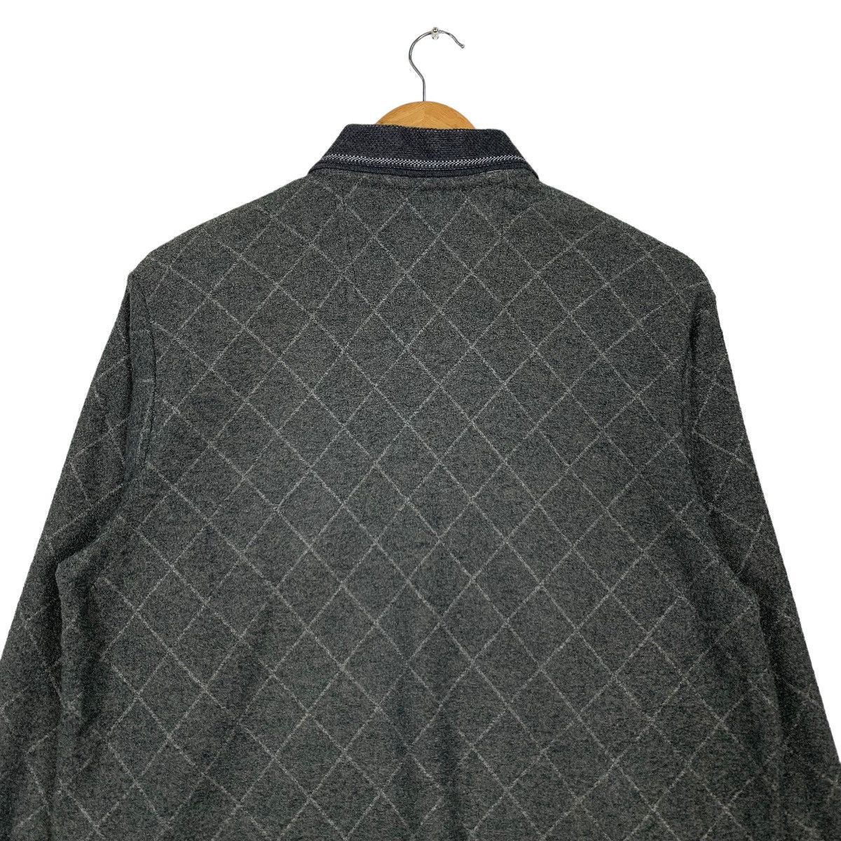 Gianni Valentino GIANNI VALENTINO Checked Long Sleeve Polo Shirt #1165-C53 Size US M / EU 48-50 / 2 - 9 Thumbnail