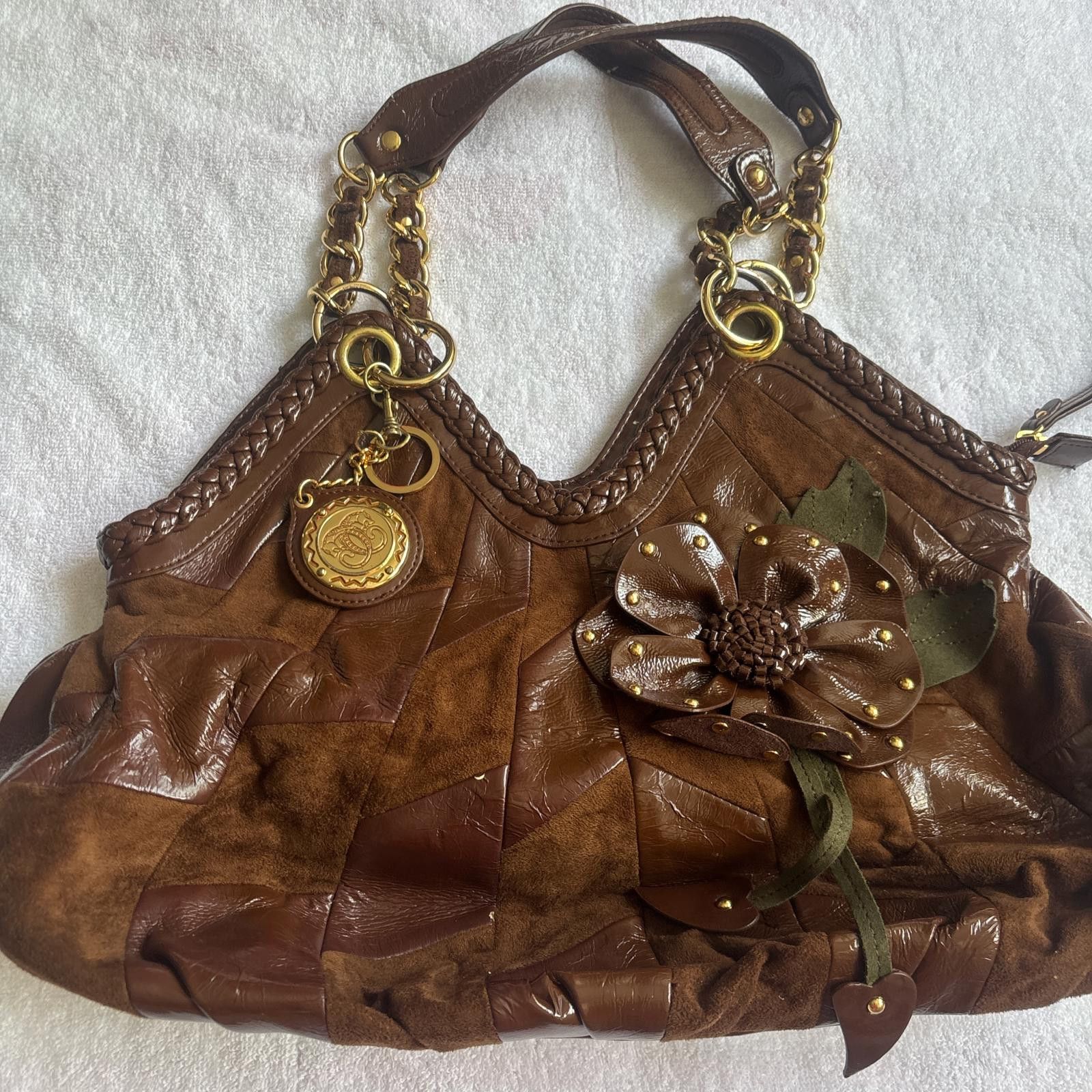 Other y2k vintage fairy brown floral purse bag Size ONE SIZE - 1 Thumbnail