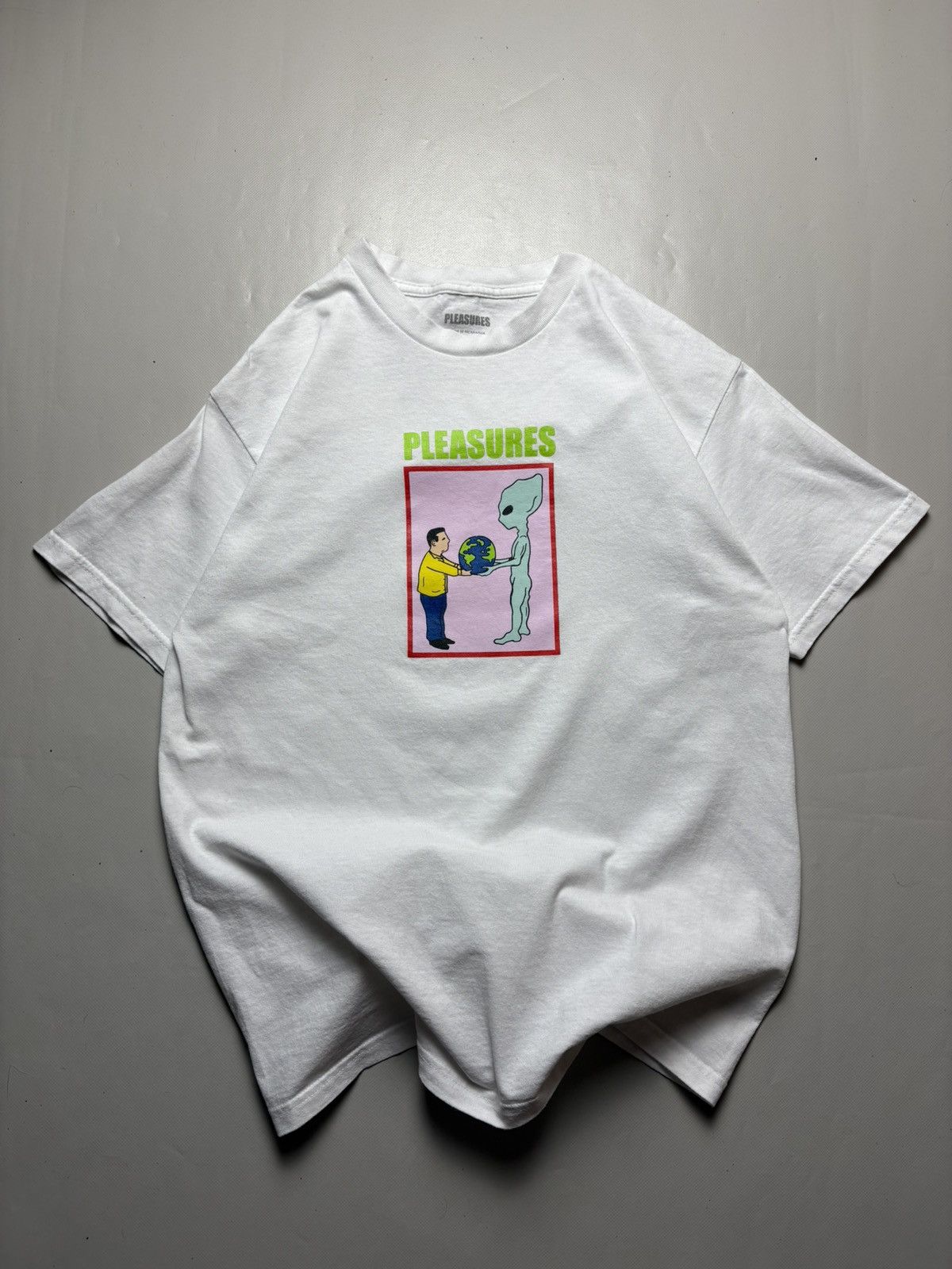 Pleasures Pleasures Alien Logo T-shirt Size US M / EU 48-50 / 2 - 1 Thumbnail