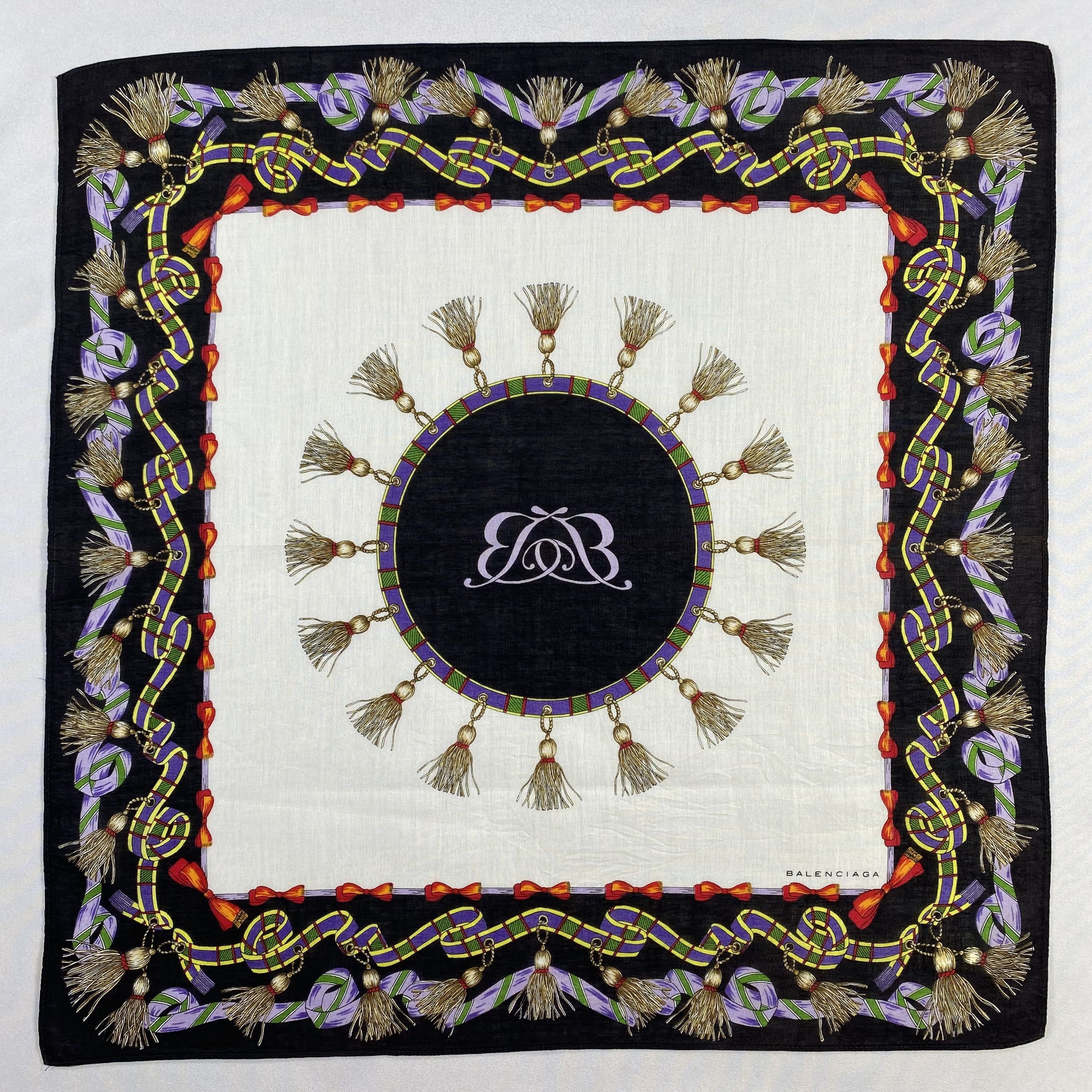 Vintage Balenciaga Bandana/ Handkerchief / Neckerchief-P1531 Size ONE SIZE - 1 Thumbnail