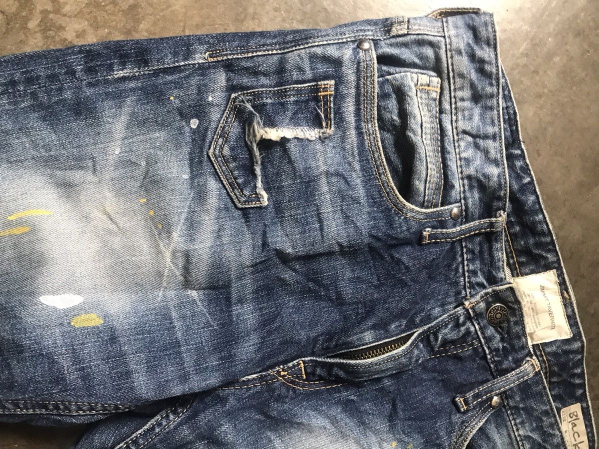 Jimmy Taverniti × Taverniti × Vintage Jimmy Taverniti - Blackie Fade Washed Splattered Paint Jeans Size US 30 / EU 46 - 12 Thumbnail