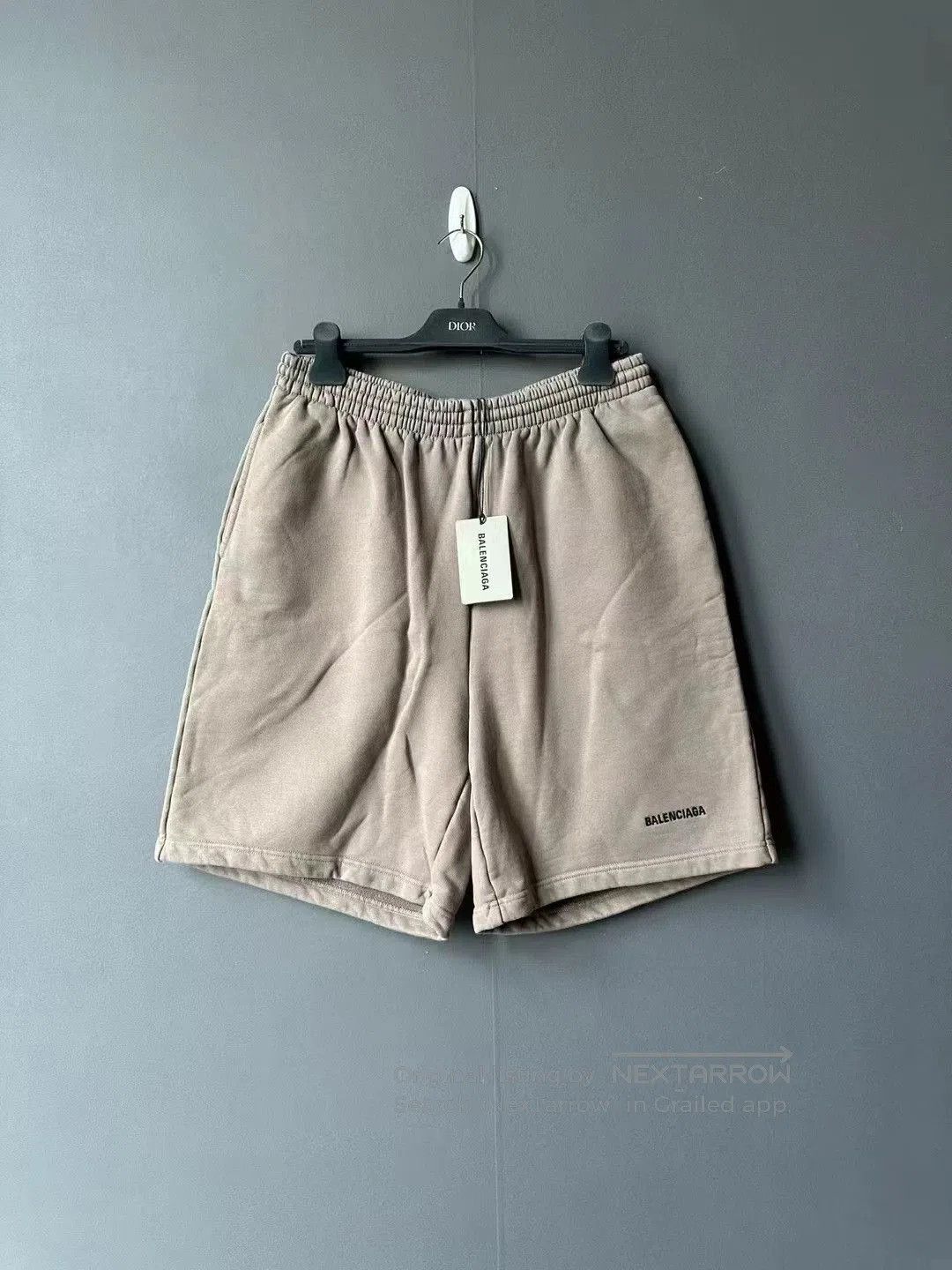 Balenciaga Balenciaga Brown Embroidered Shorts. Size US 26 / EU 42 - 1 Thumbnail