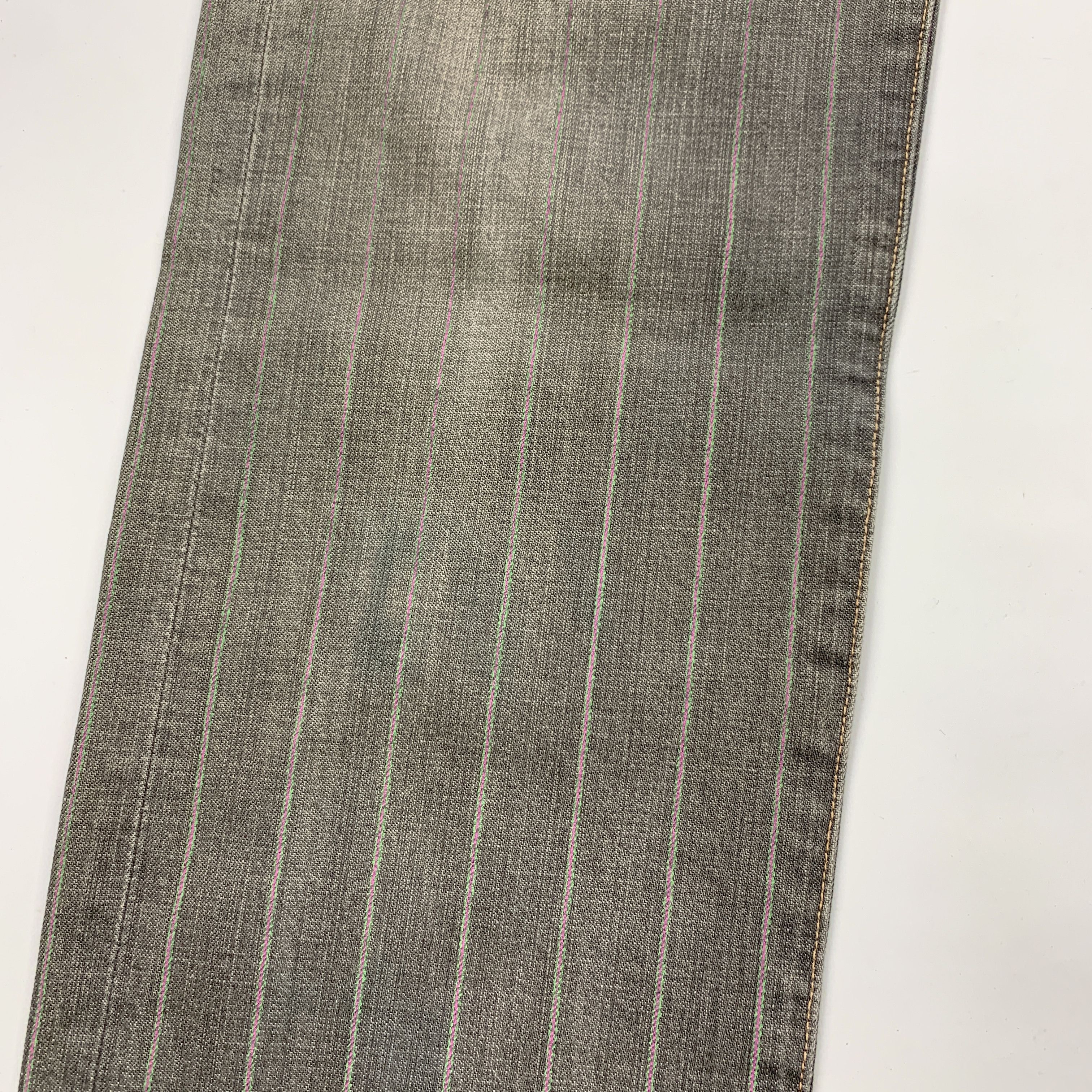 Comme des Garcons Homme Plus 2004 Striped / Paisley Denim Jeans Size US 30 / EU 46 - 3 Thumbnail