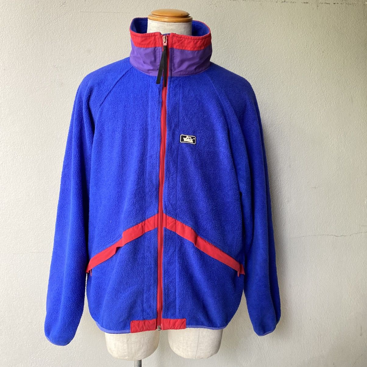 Designer × Woolrich Woolen Mills Woolrich Blue Fleece Jacket with Red Trim Size US L / EU 52-54 / 3 - 21 Thumbnail