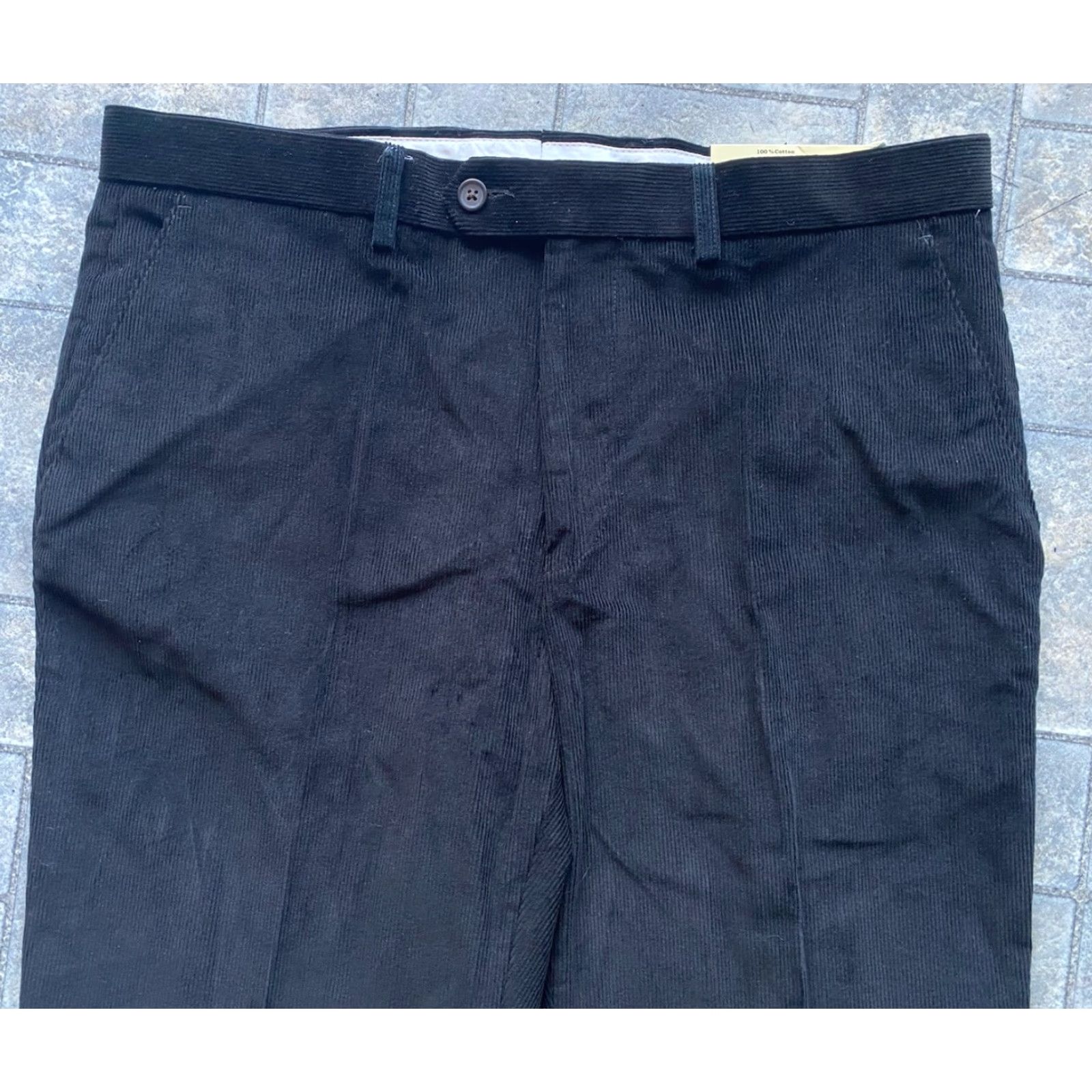 Ralph Lauren NWT Lauren Ralph Lauren Corduroy Black Pants 34x30 Men’s Flat Front Size US 34 / EU 50 - 4 Thumbnail