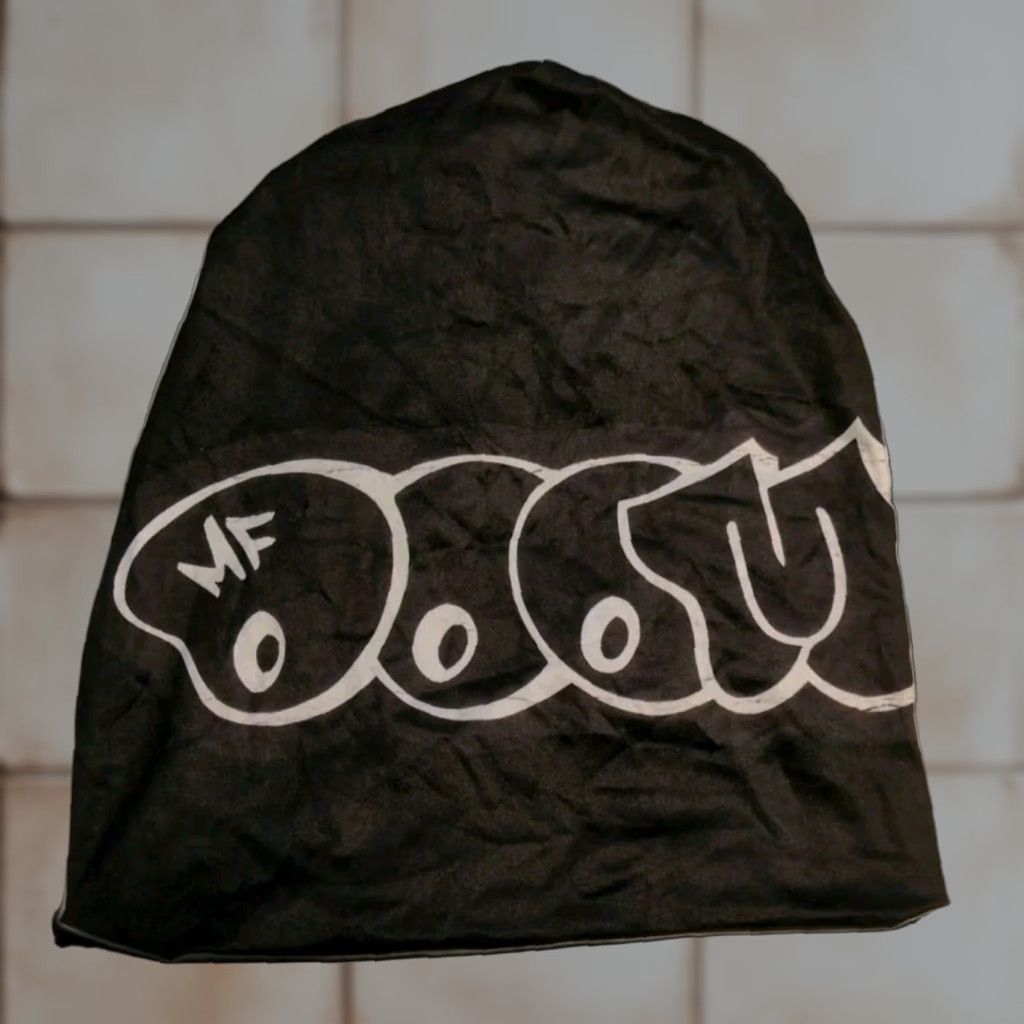 Doublet MF DOOM Beanie Hat BLACK Reversible One Size Stretch Men Winter Fall Spring Casual Travel Music Hip Hop Retro Beanie Size ONE SIZE - 1 Thumbnail
