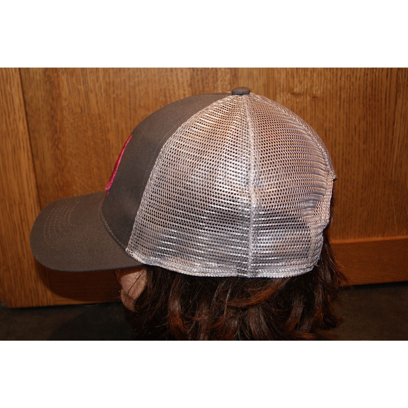 Realtree Realtree Gray Trucker Snapback Hat Cap Mesh Deer Antler Logo Size ONE SIZE - 3 Thumbnail