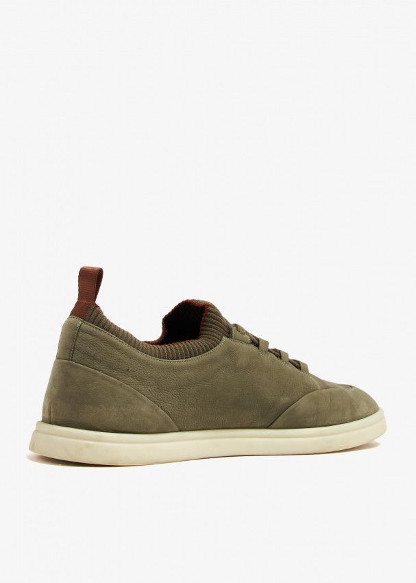 Loro Piana o1w1db10125 FAL2899 Soho Walk Sneakers in Khaki Size US 11 / EU 44 - 3 Thumbnail