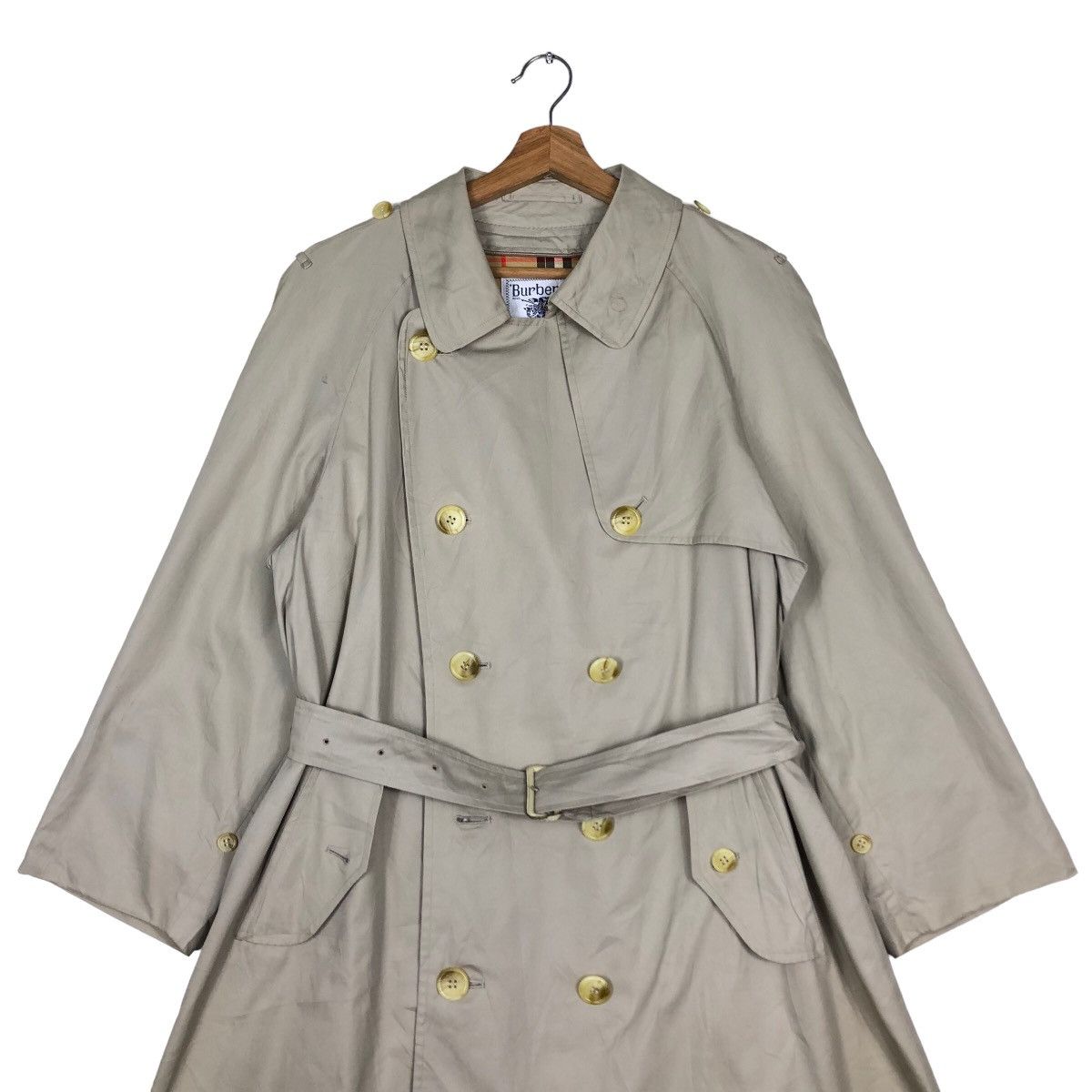 Burberry 🔥Vtg Burberrys Long Jacket Nova Check Double Breast Size US M / EU 48-50 / 2 - 3 Thumbnail