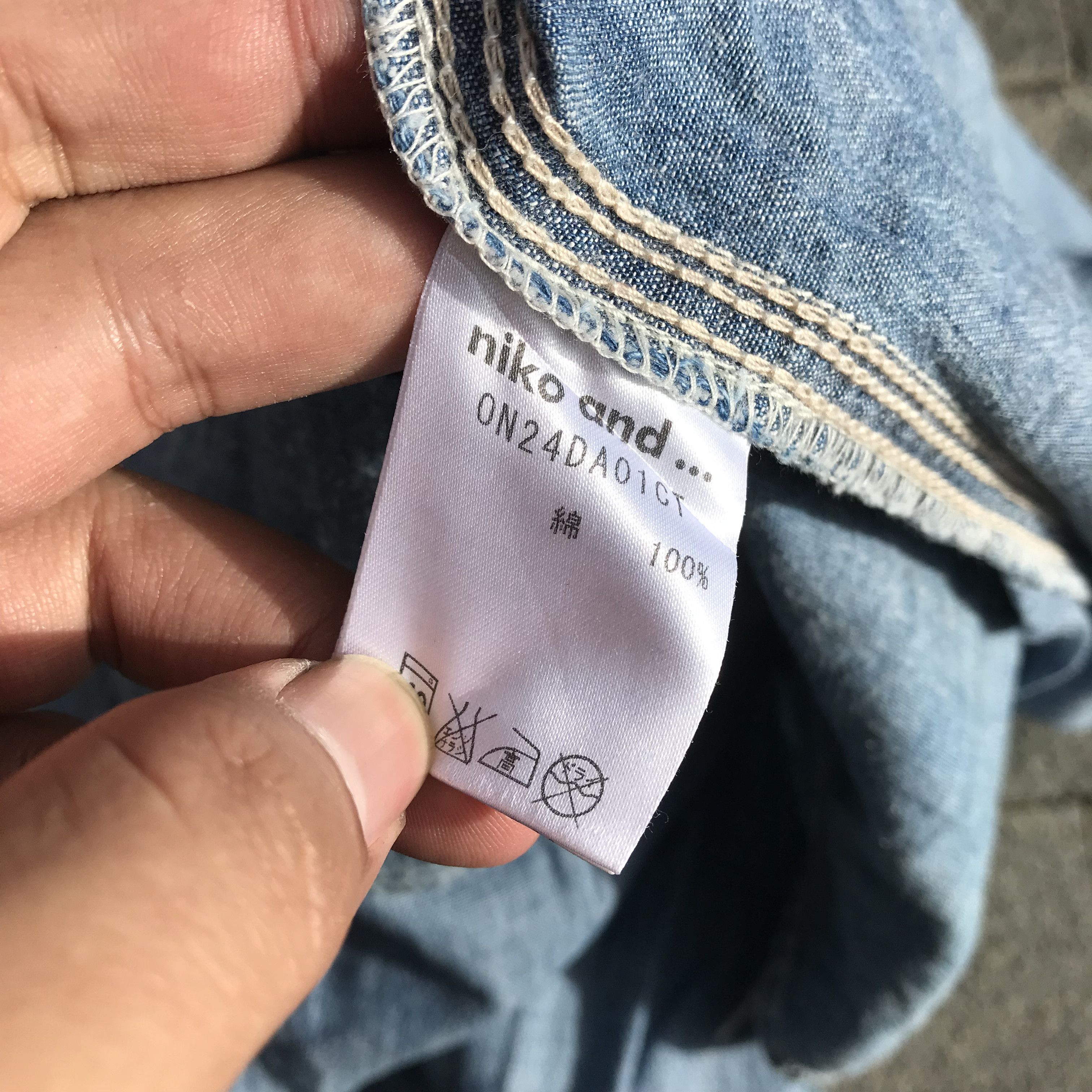 Designer × Japanese Brand Niko and.. Japan Finest Chambray Blue Jeans Long Sleeves Size US M / EU 48-50 / 2 - 4 Thumbnail