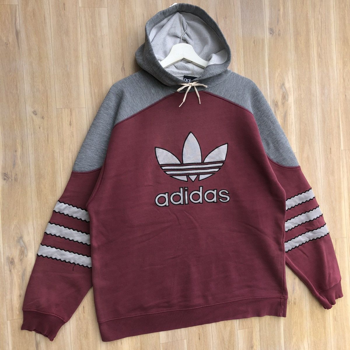 Adidas × Vintage Vintage Adidas Sportswear Hoodie Pullover Size US M / EU 48-50 / 2 - 2 Thumbnail
