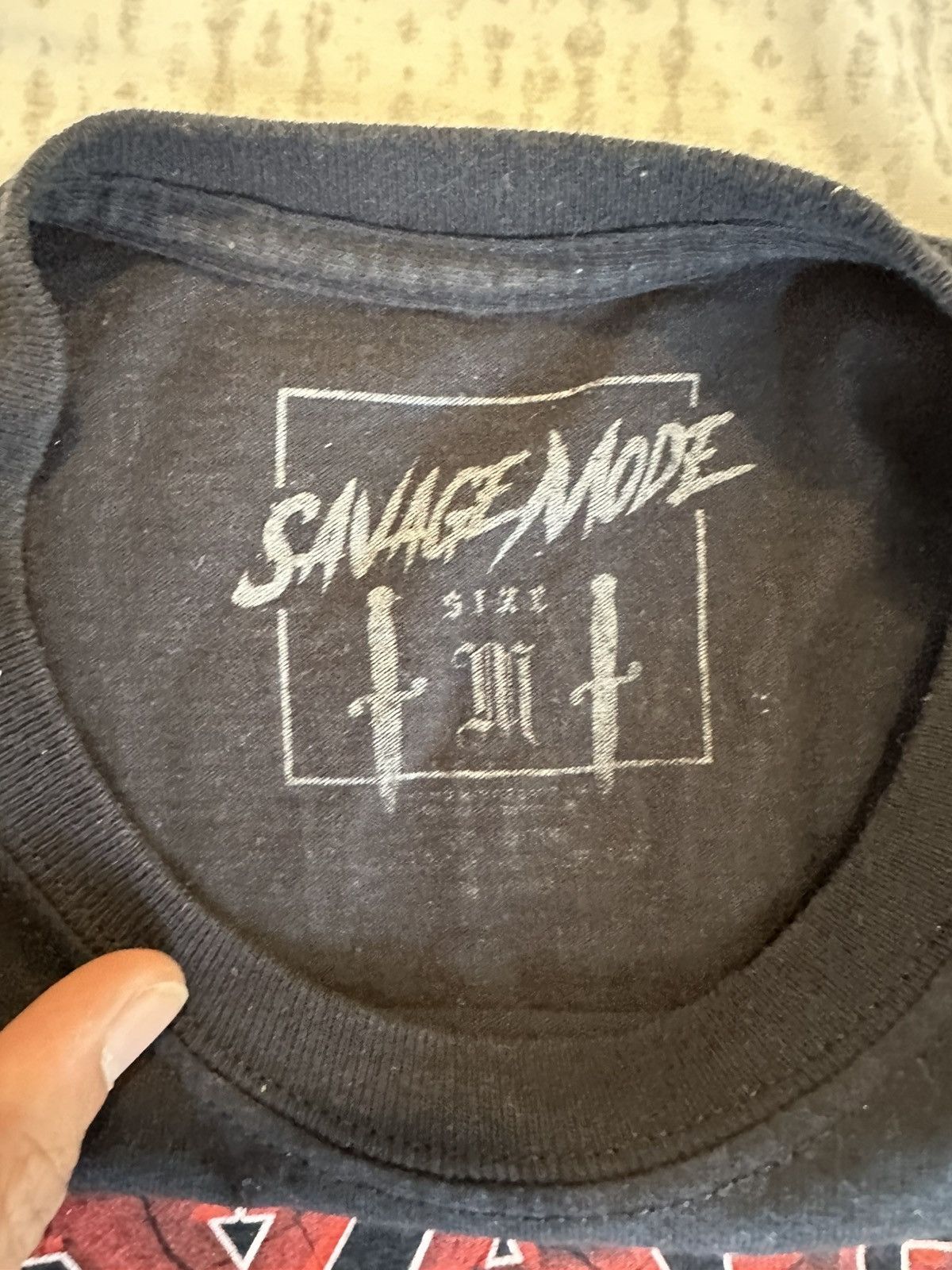 21 Savage SAVAGE MODE TEE BLACK TEE Size US M / EU 48-50 / 2 - 3 Thumbnail