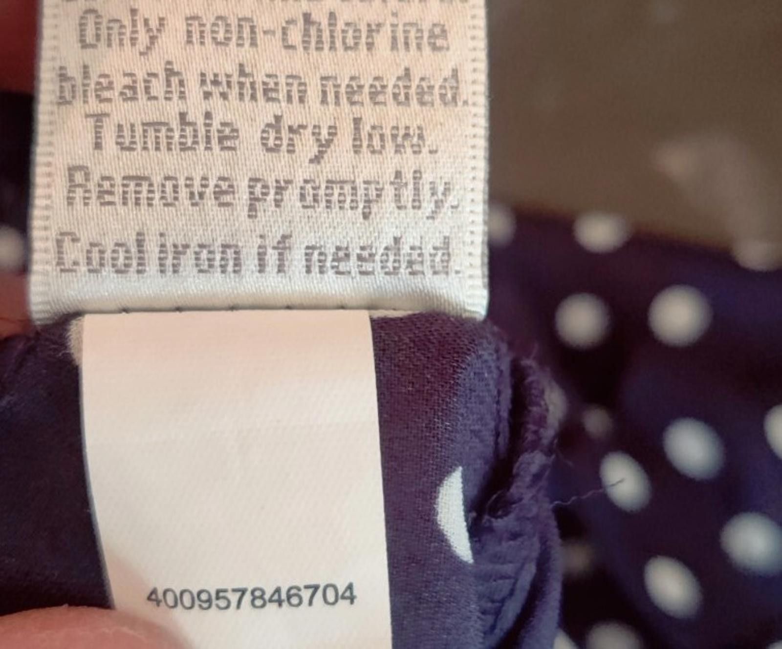 Other LC Lauren Conrad Womens Top Navy Blue White Polka Dot Tie B Size M / US 6-8 / IT 42-44 - 9 Thumbnail