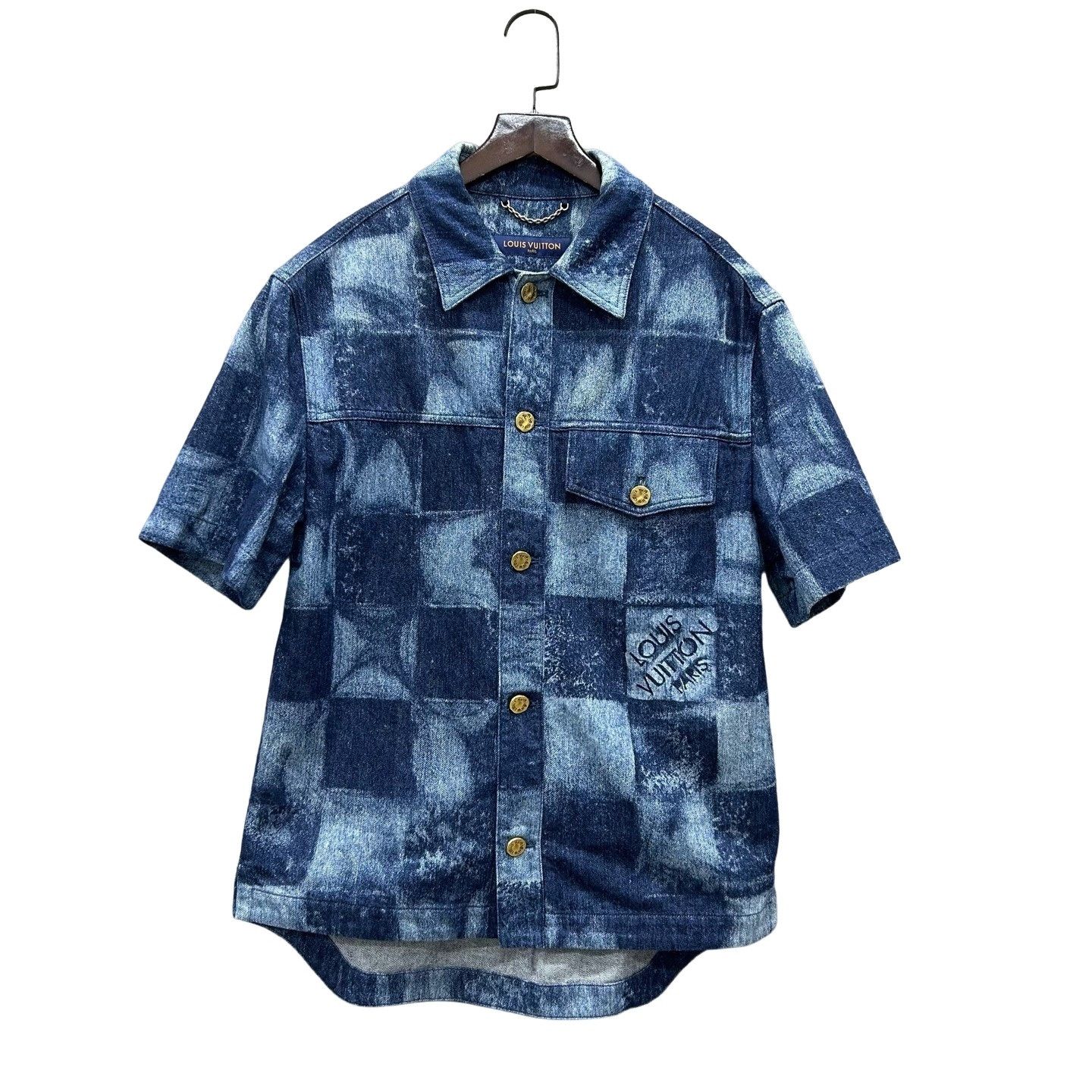 Louis Vuitton Louis Vuitton Damier Denim Shirt Size XS Size US XS / EU 42 / 0 - 1 Thumbnail