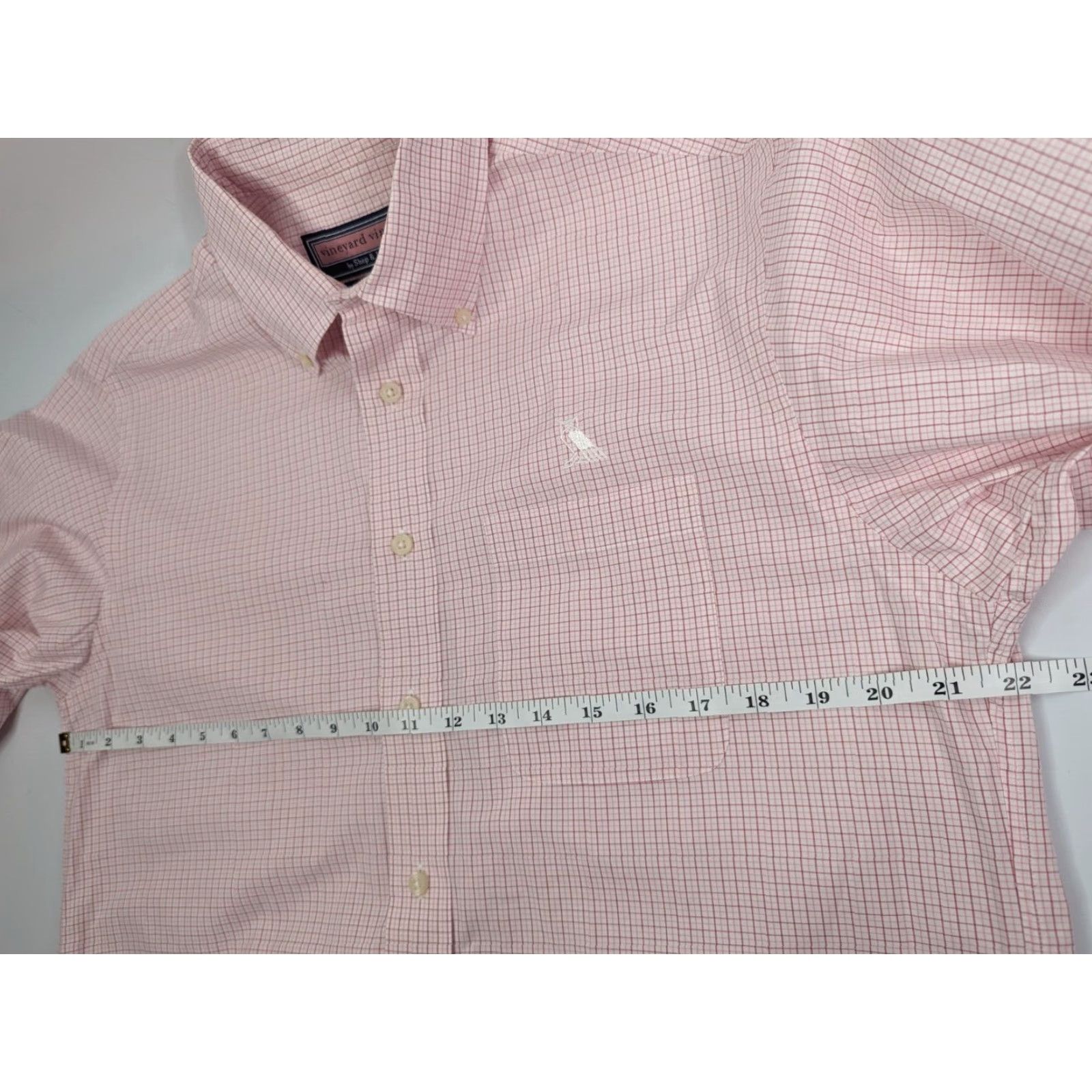 Vineyard Vines Vineyard Vines Button-Up Shirt Mens M Pink Plaid Long Sleeve Classic Preppy Collared Button-Down Button-Up Shirt Pink Mens M Vintage: No Size US M / EU 48-50 / 2 - 6 Thumbnail