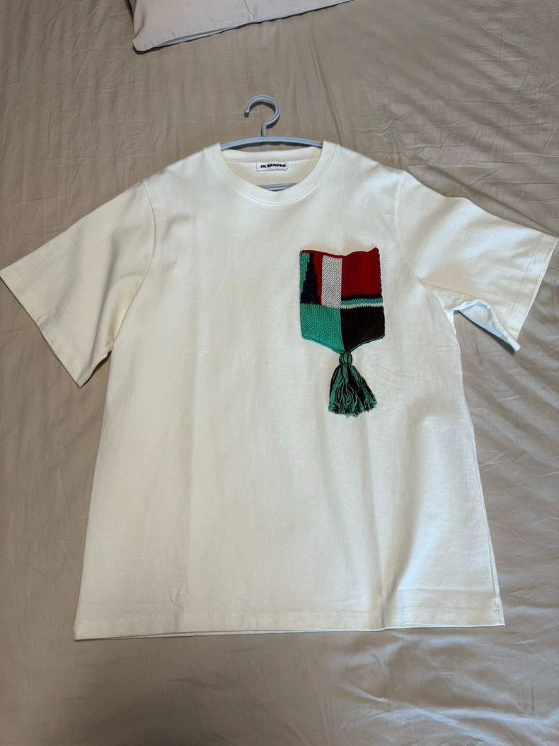 Jil Sander Jil Sander white Short Sleeve T-Shirt Size L / US 10 / IT 46 - 1 Thumbnail