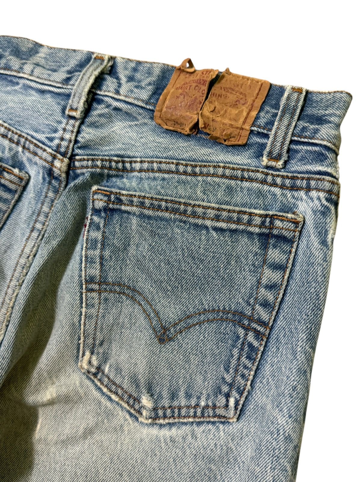 Levi's Vintage Levi's 501 Blue Distressed Mud Wash Denim Jeans Size US 27 - 15 Thumbnail