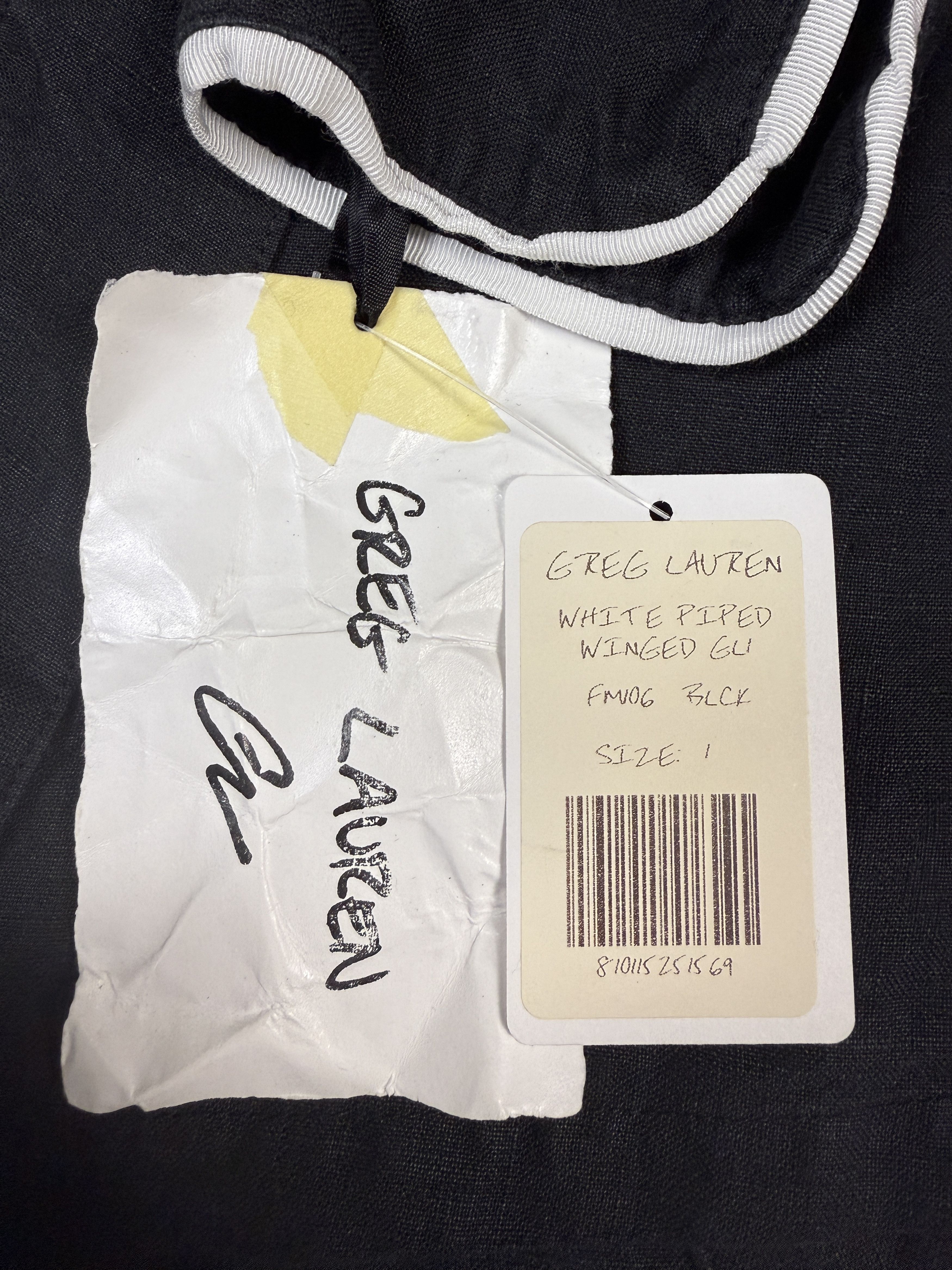 Greg Lauren $800 Greg Lauren Black Winged GL1 kimono top shirt Size US M / EU 48-50 / 2 - 9 Thumbnail
