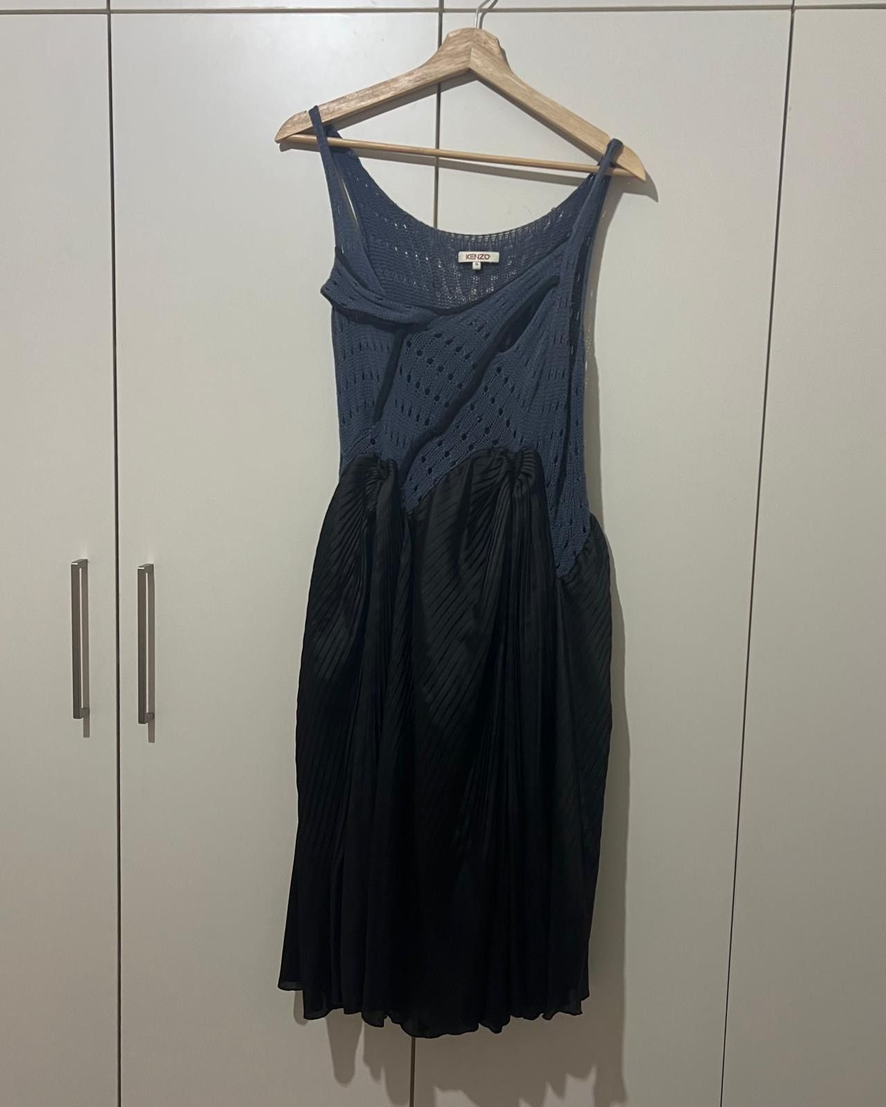 Kenzo Deconstructed knit and pleats dress Size S / US 4 / IT 40 - 1 Thumbnail