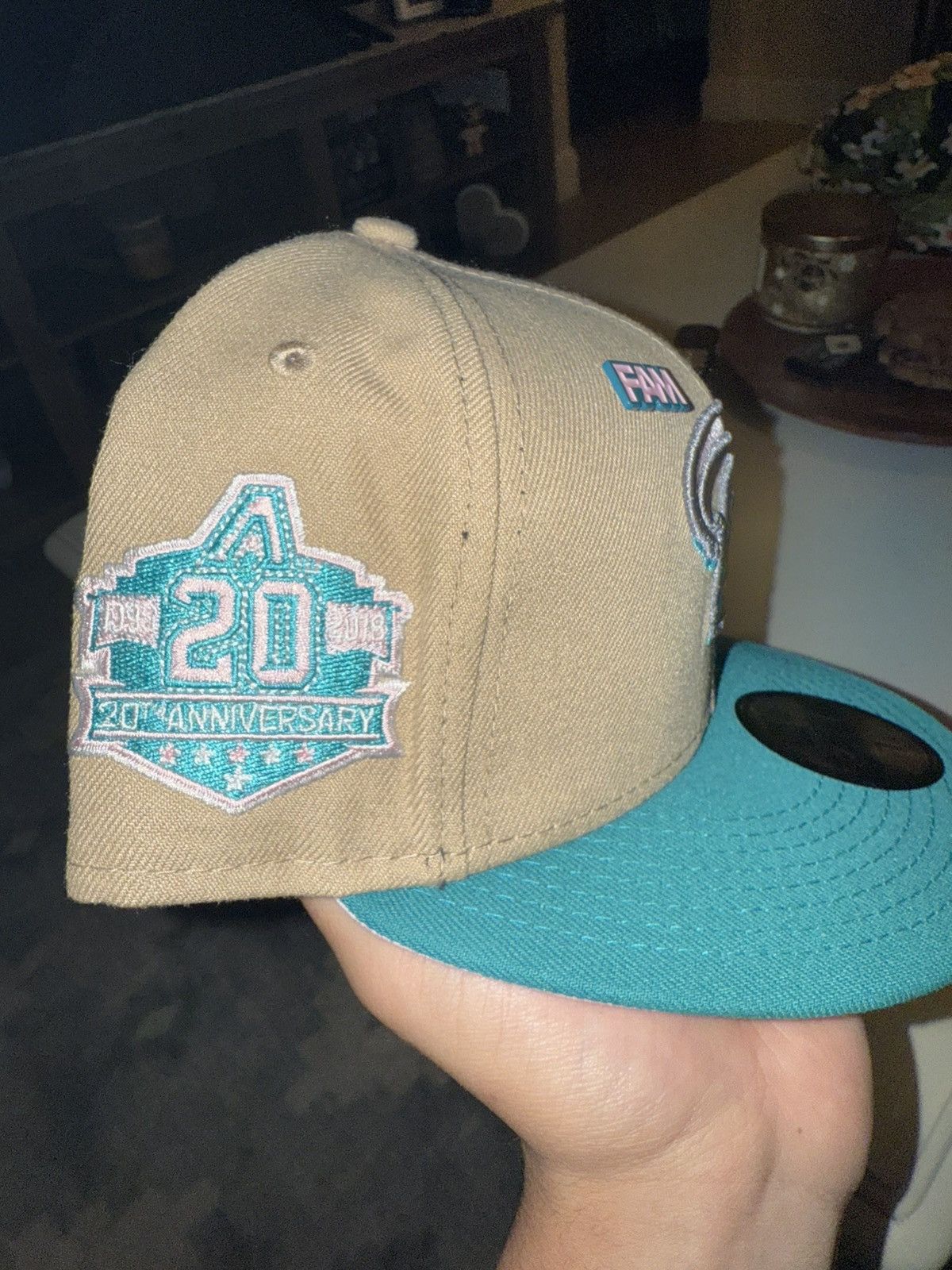 New Era 7 1/4 Arizona Diamondbacks Tan/Pink fitted Size ONE SIZE - 2 Thumbnail