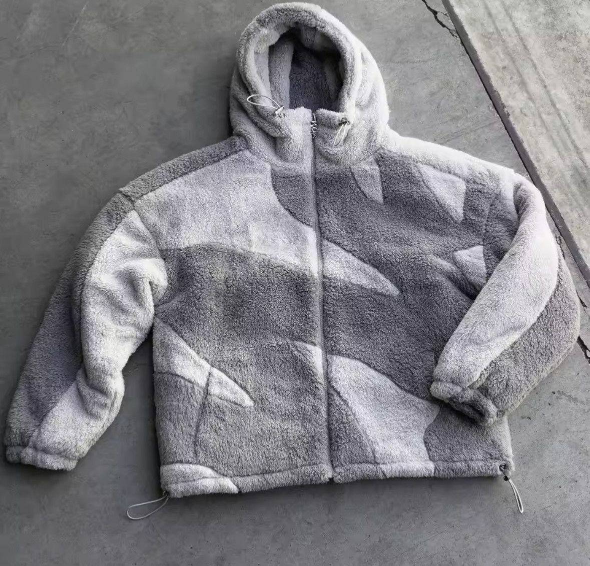 Other Retro Gothic Y2K Patchwork Jacquard Zipper Fashion Hoodies Size US L / EU 52-54 / 3 - 1 Thumbnail